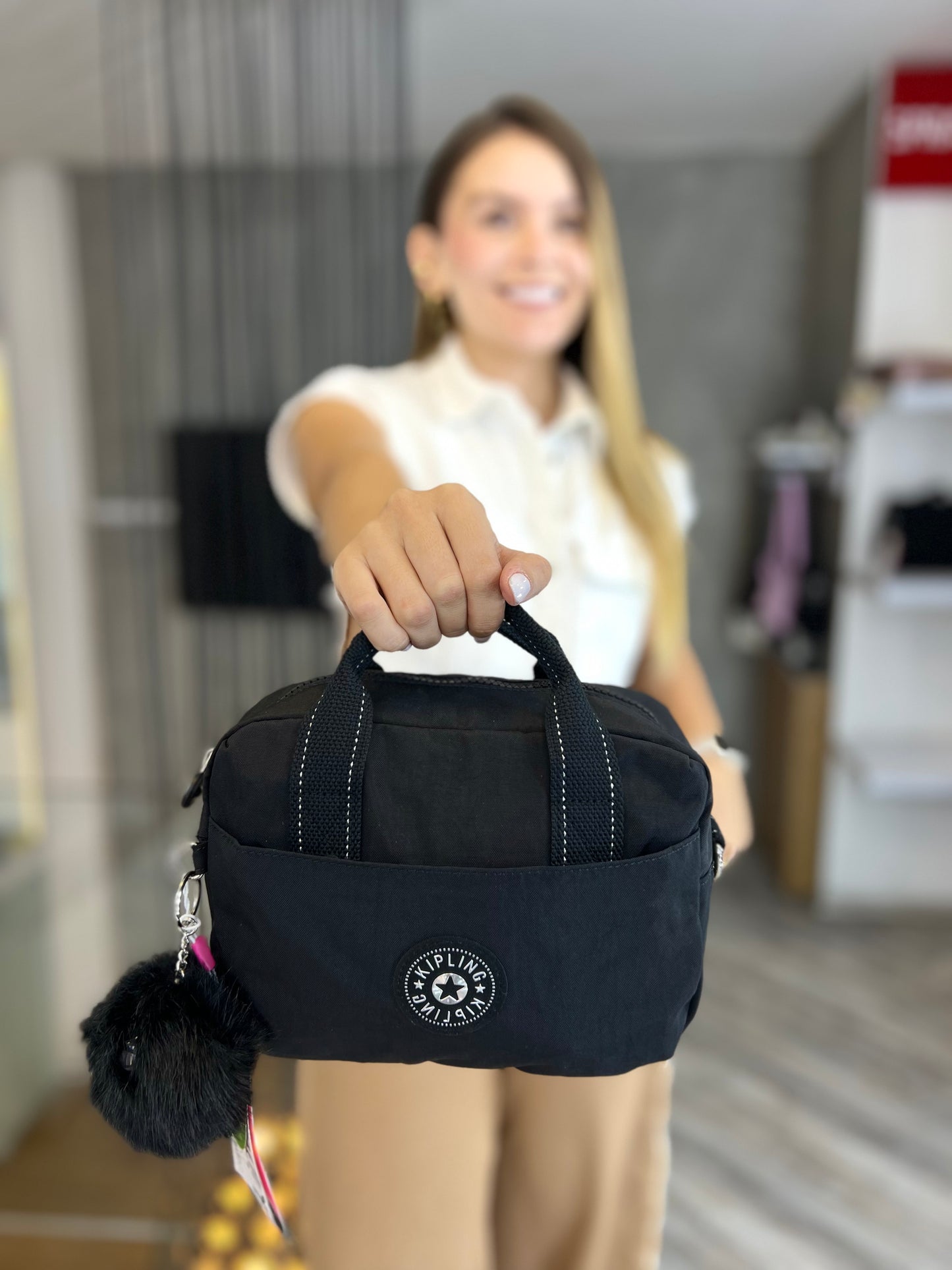 Bolso De Mano Negro Lujo