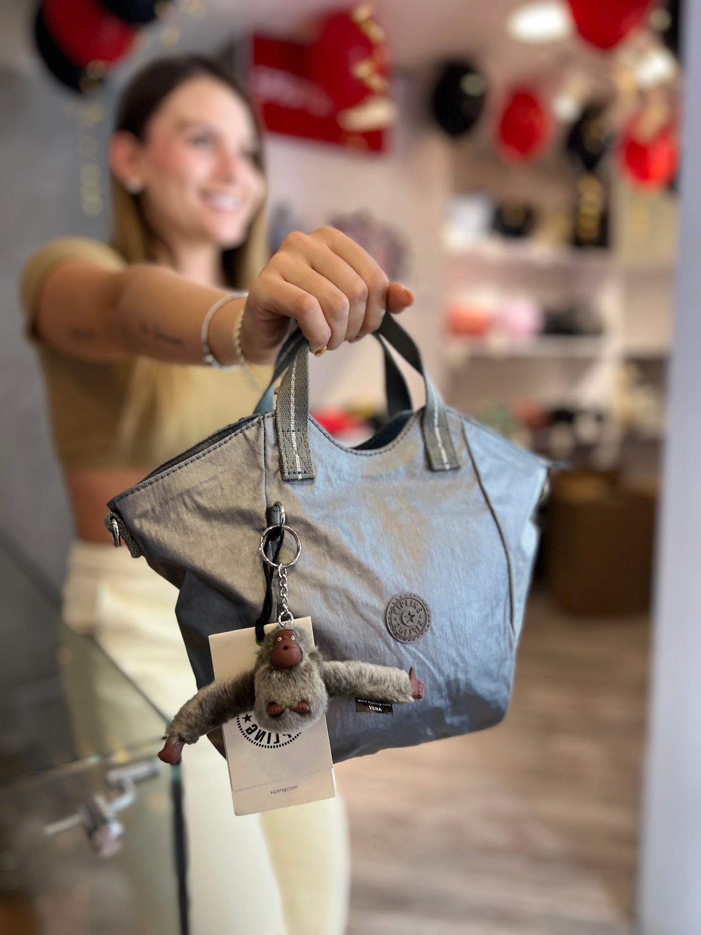 Bolso De Mano Plomo