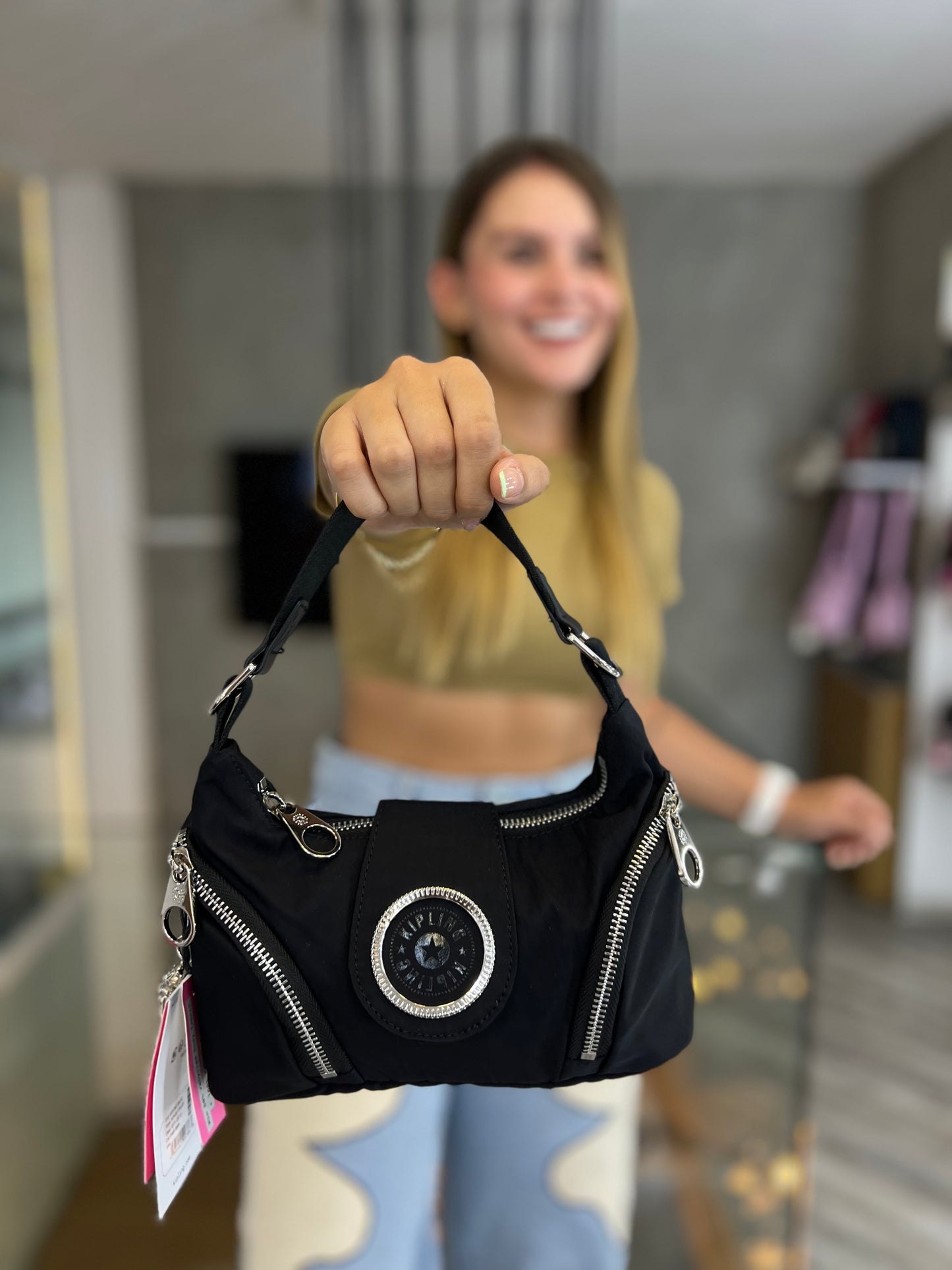 Bolso De Mano Negro