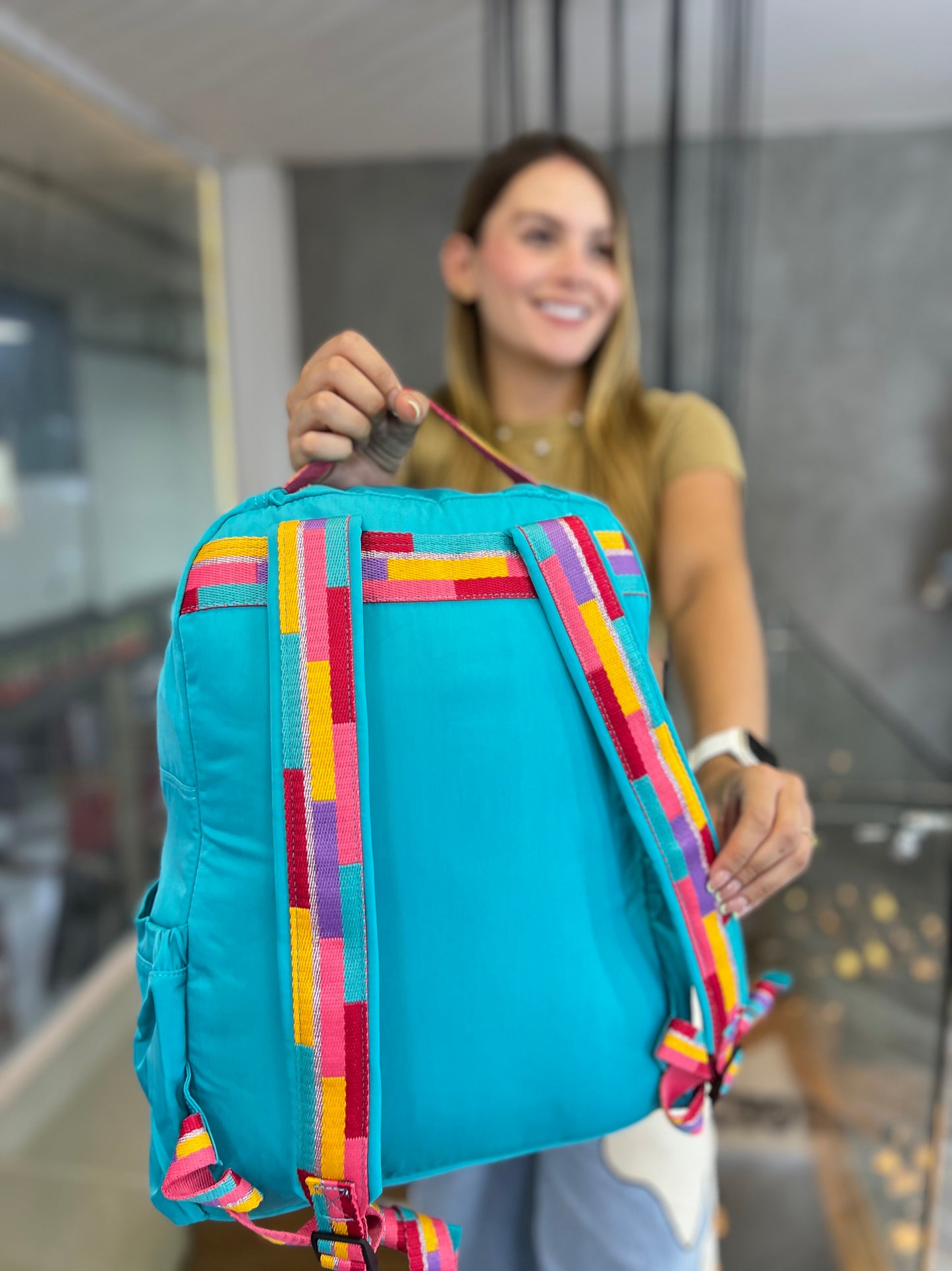 Morral Talla L Aguamarina