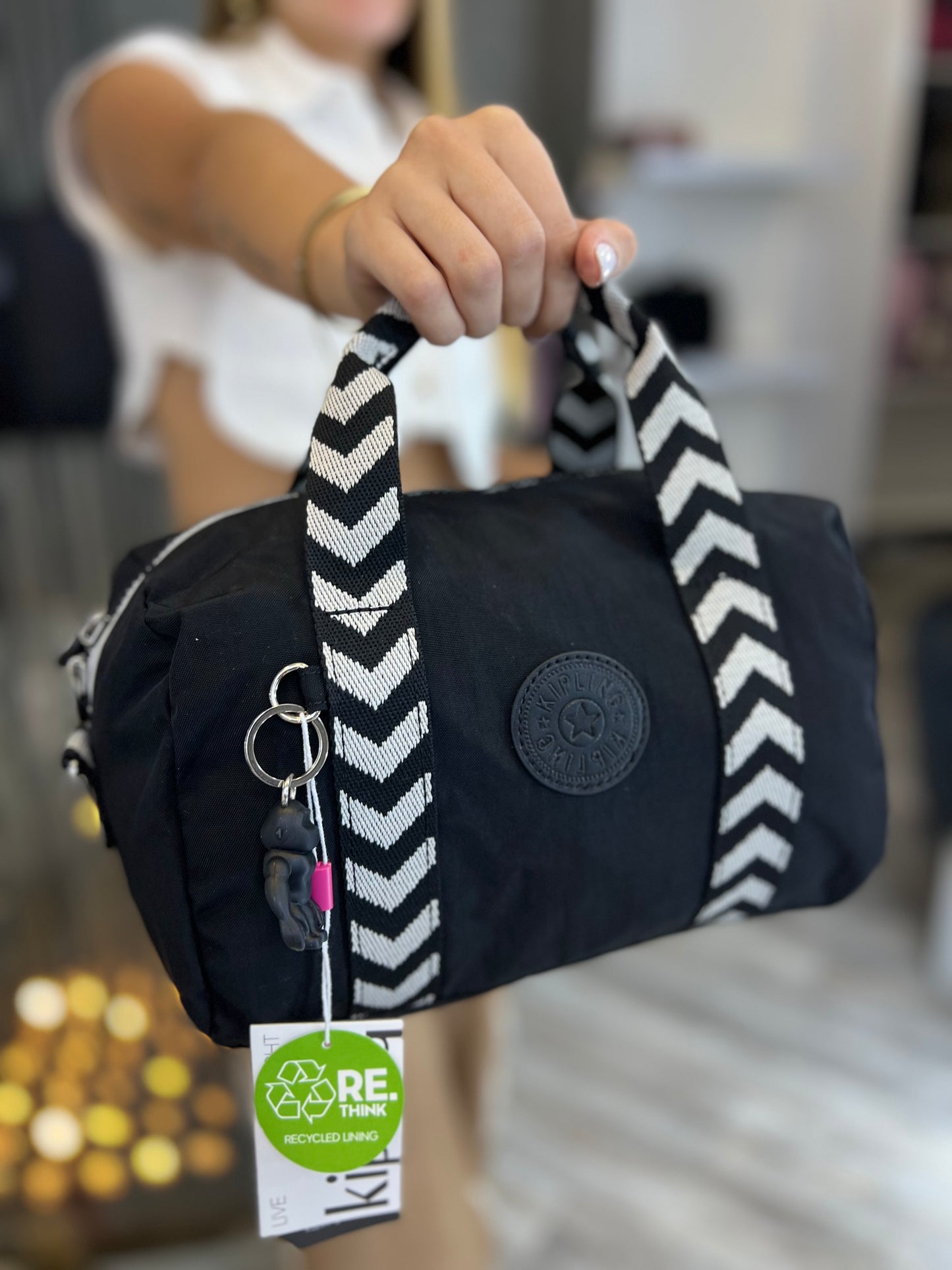 Bolso De Mano Negro Lujo