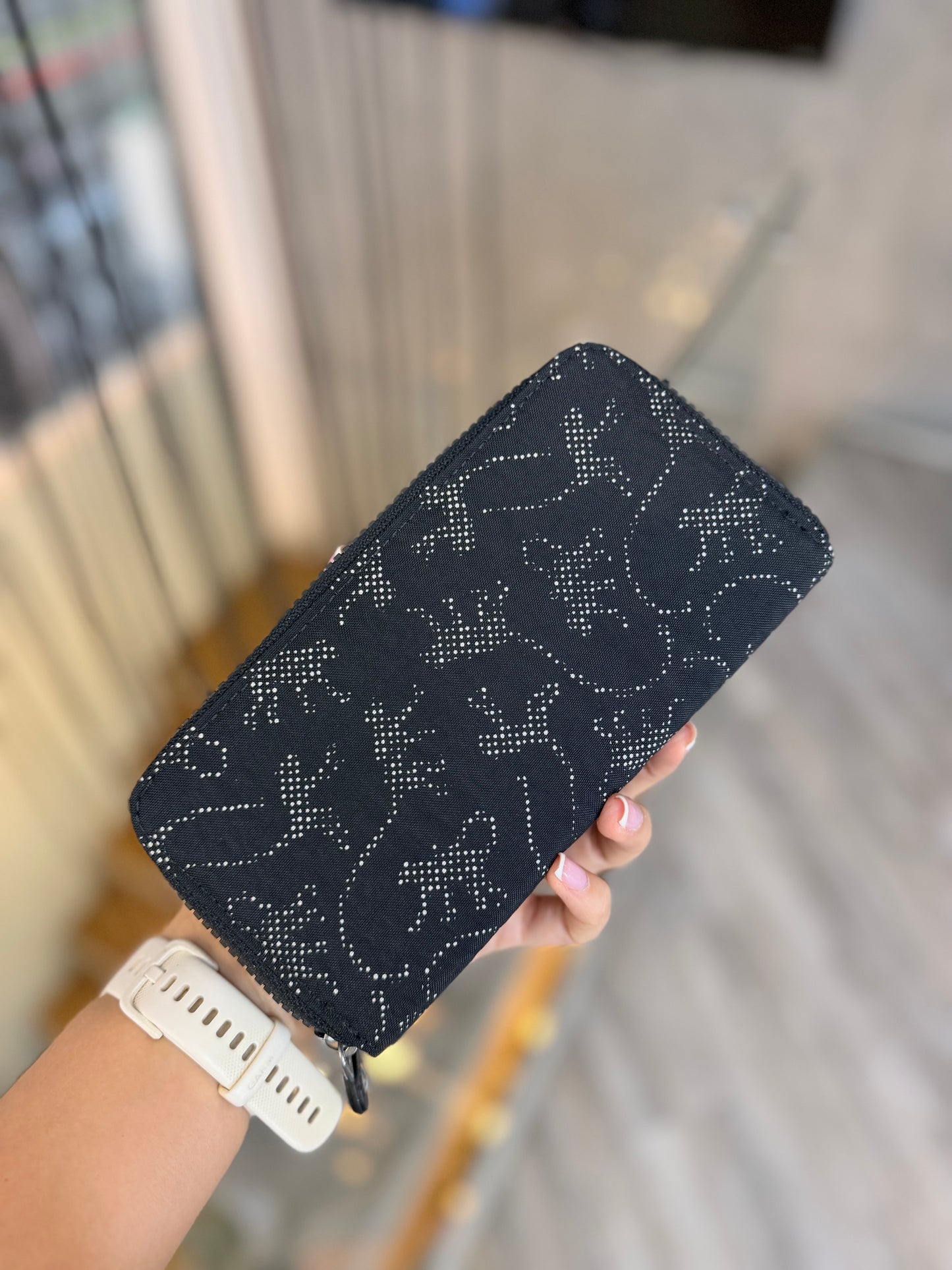 Billetera Negro Estampado