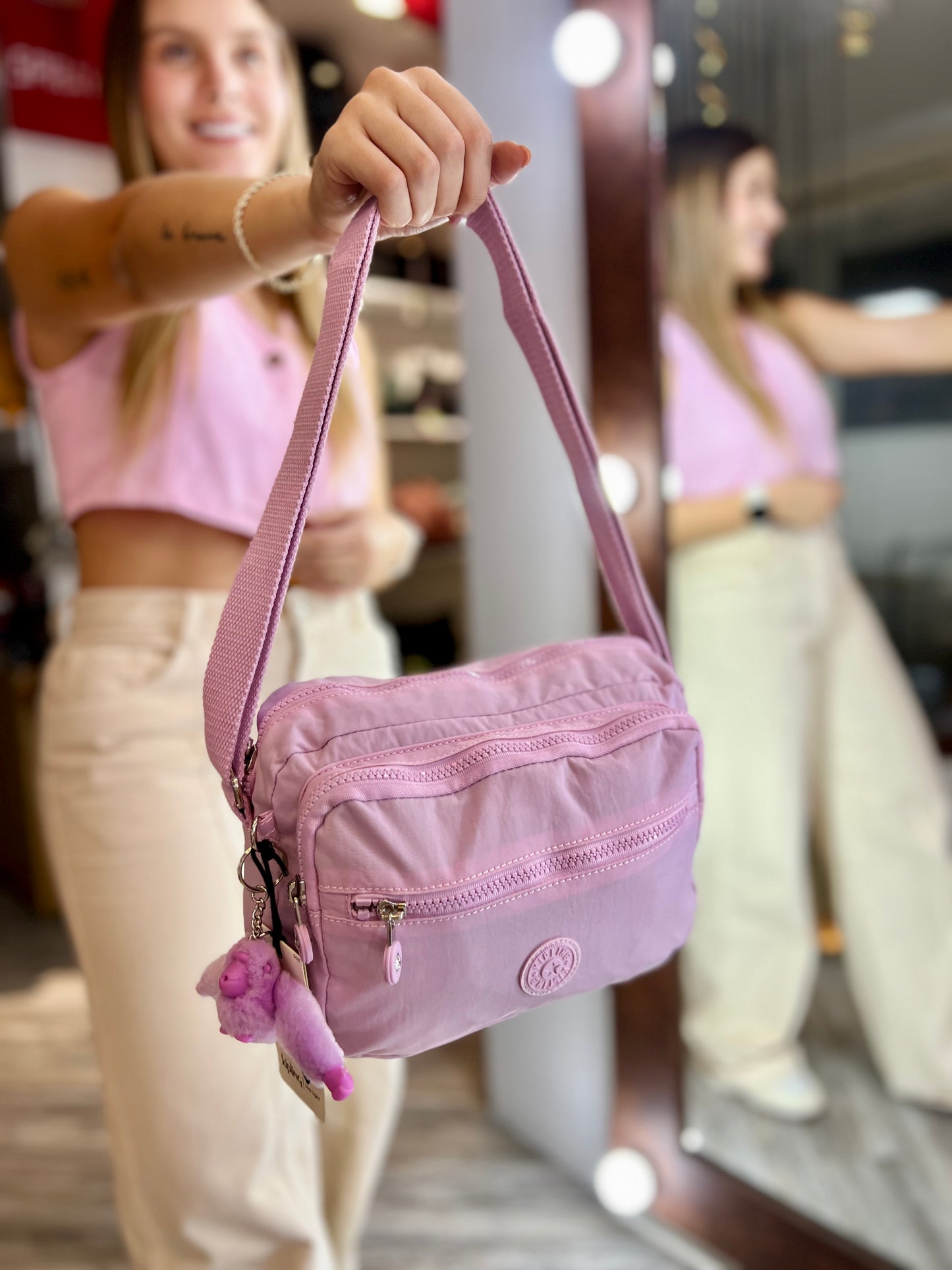 Bolso Manos Libres Rosado