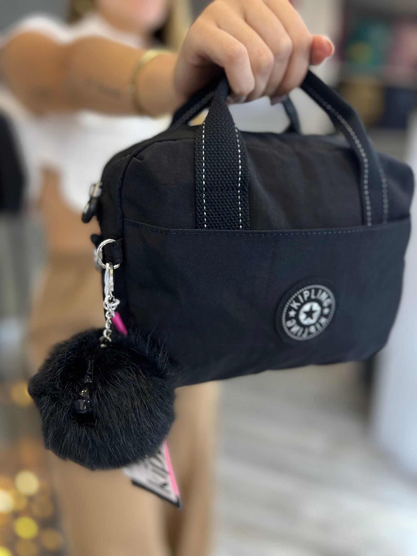 Bolso De Mano Negro Lujo