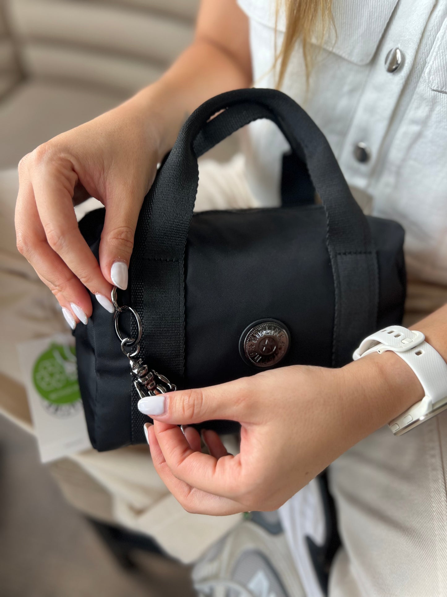 Bolso De Mano Negro Lujo