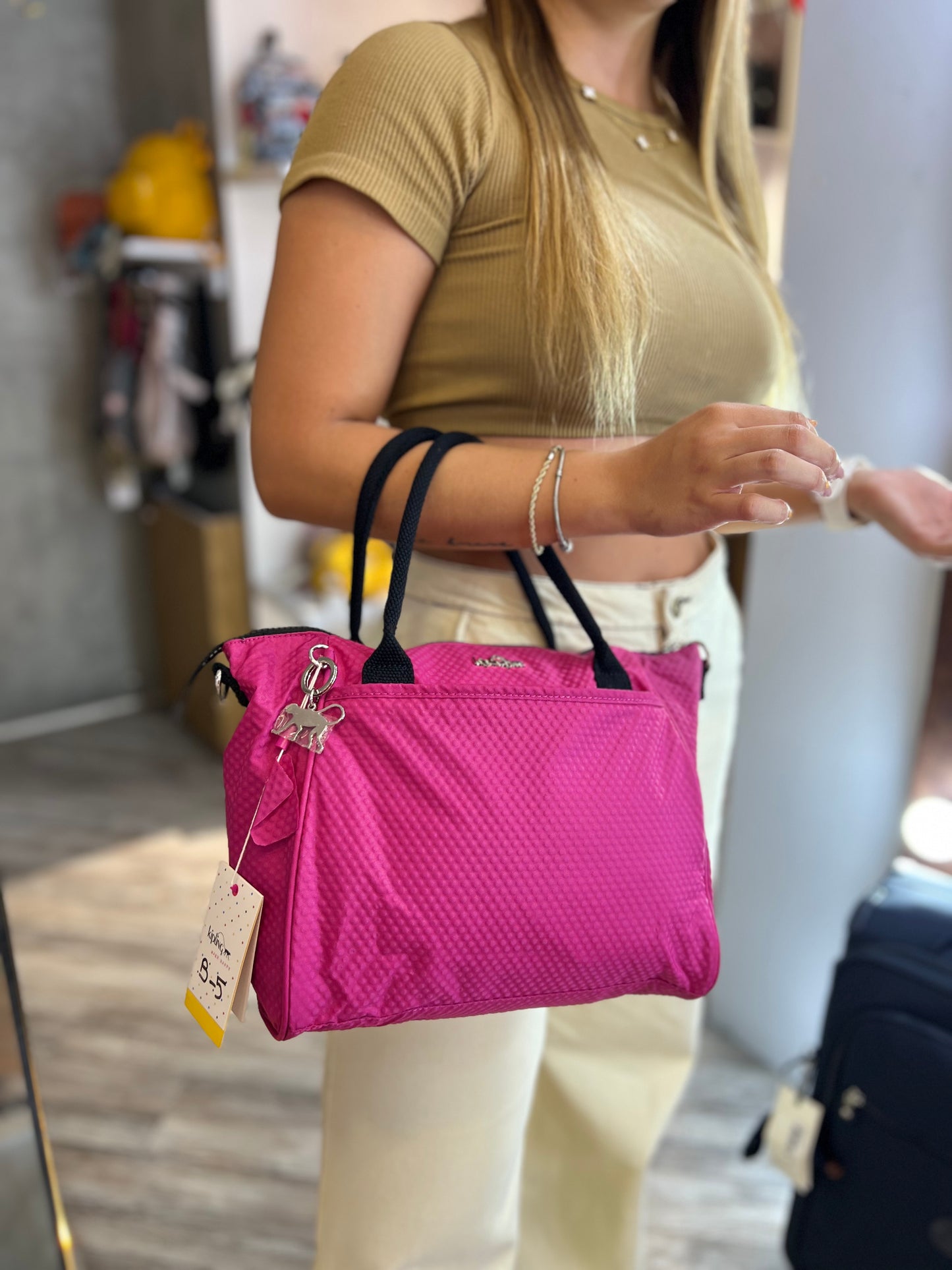 Bolso De Mano Fucsia