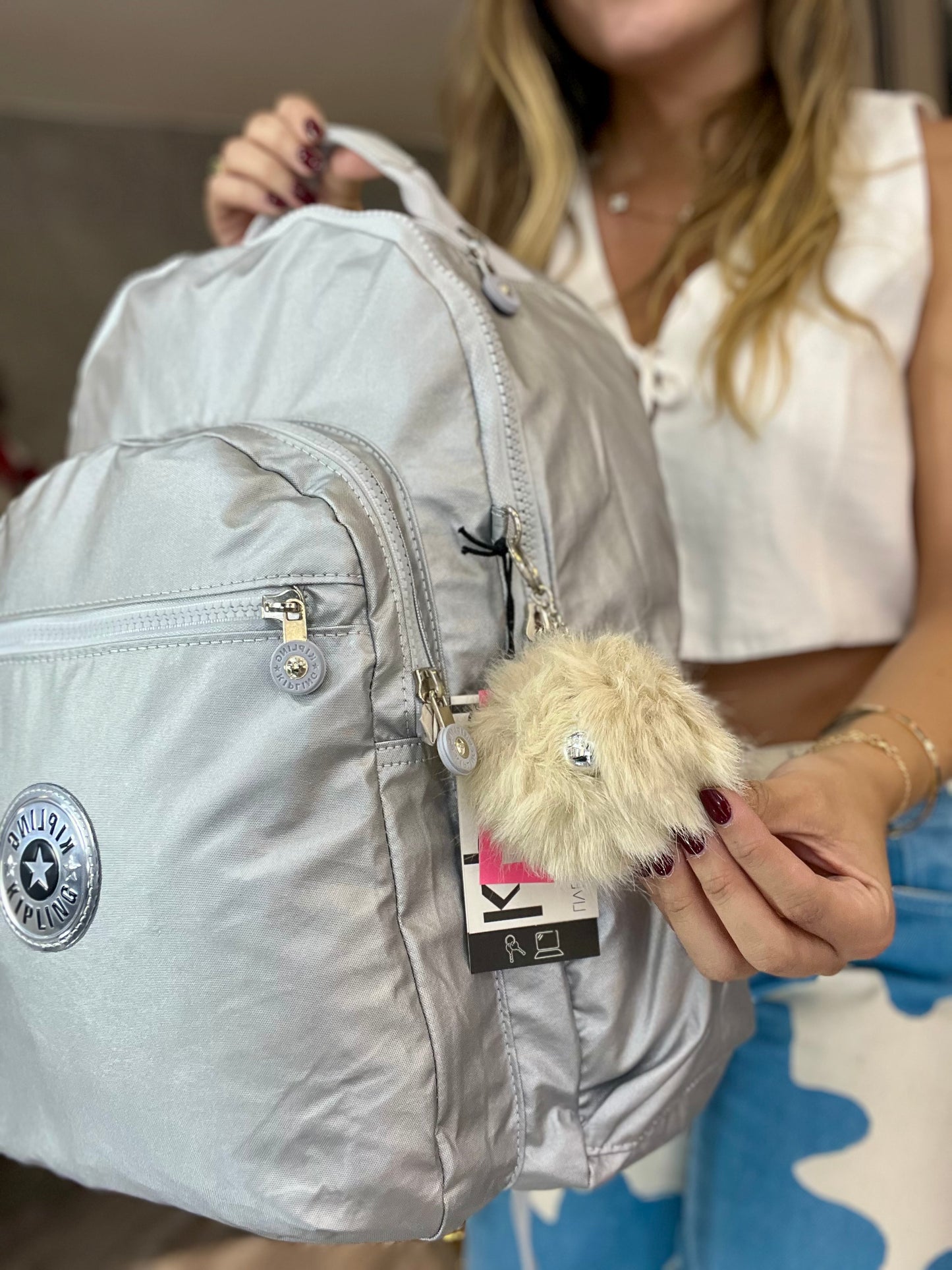 Morral Talla L Plateado