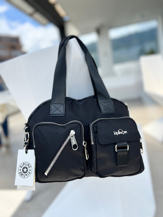 Bolso De Mano Defea Negro Lujo