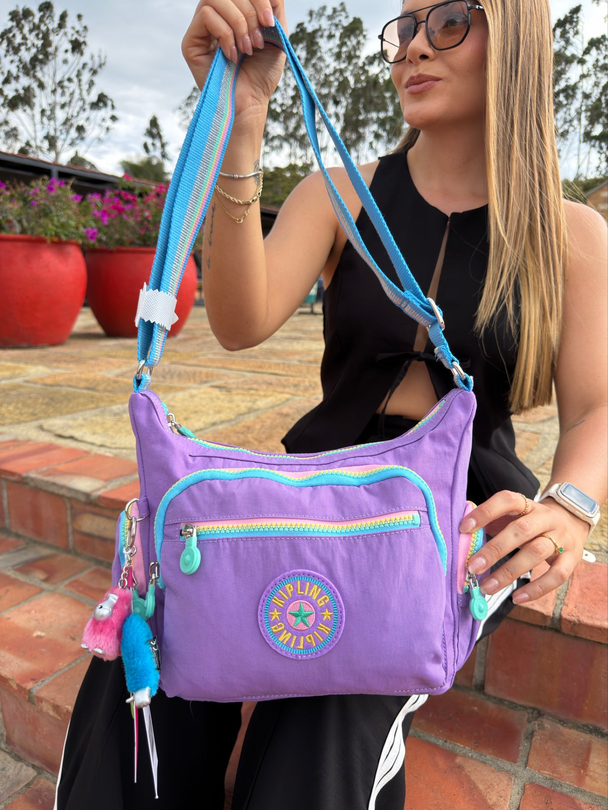Bolso Manos Libres Morado