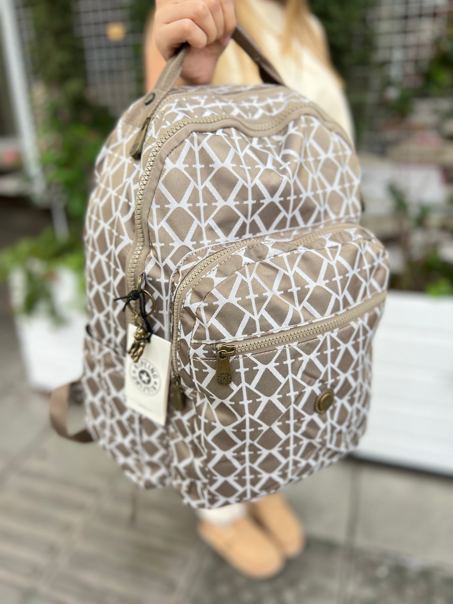 Morral Talla L Café Estampado