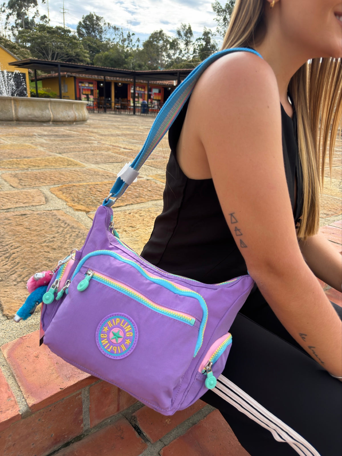 Bolso Manos Libres Morado