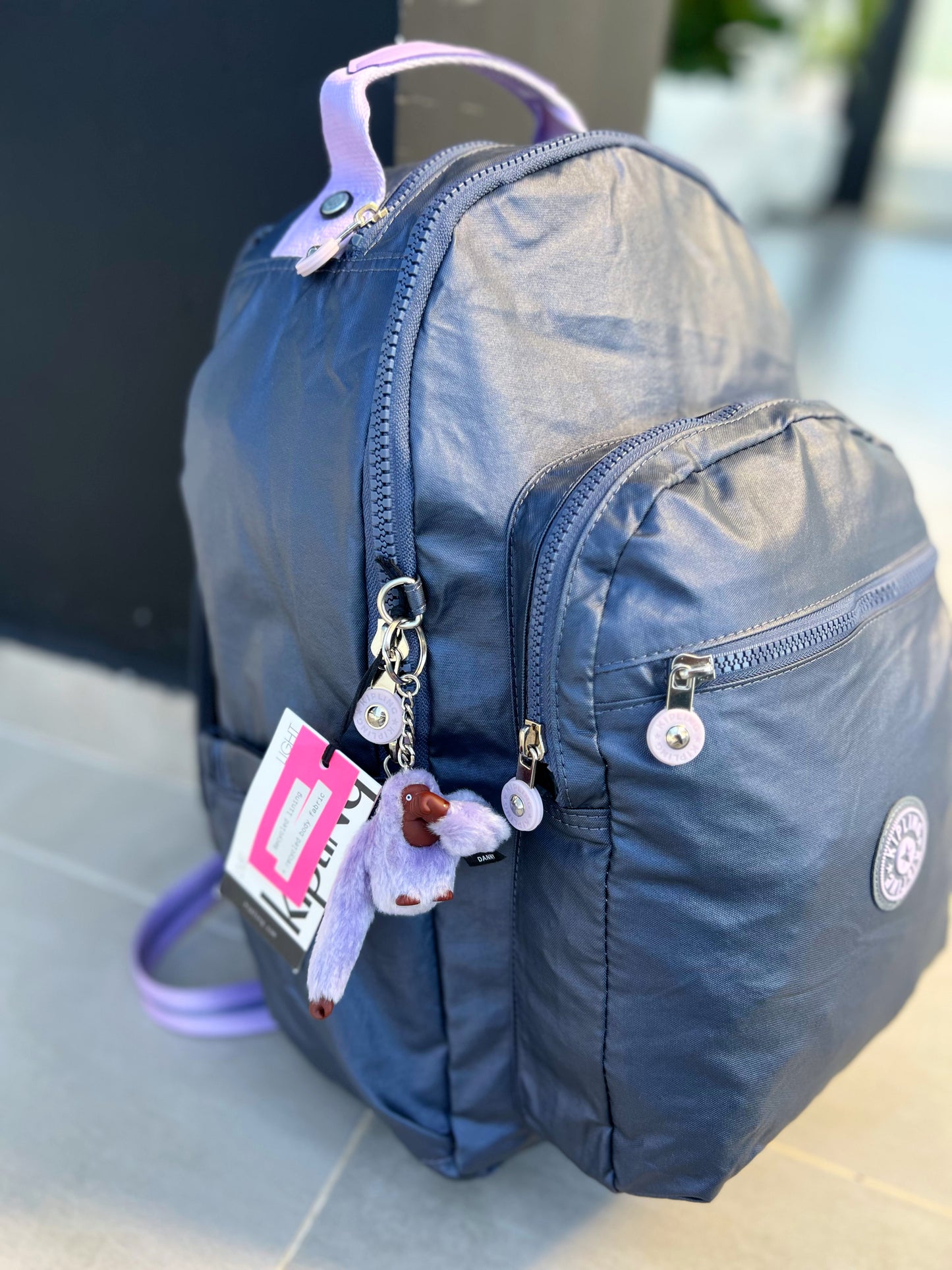 Morral Talla L Morado Metalizado