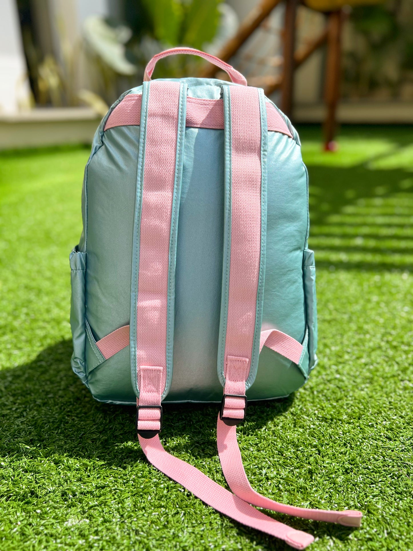 Morral Talla L Verde Menta Metalizado