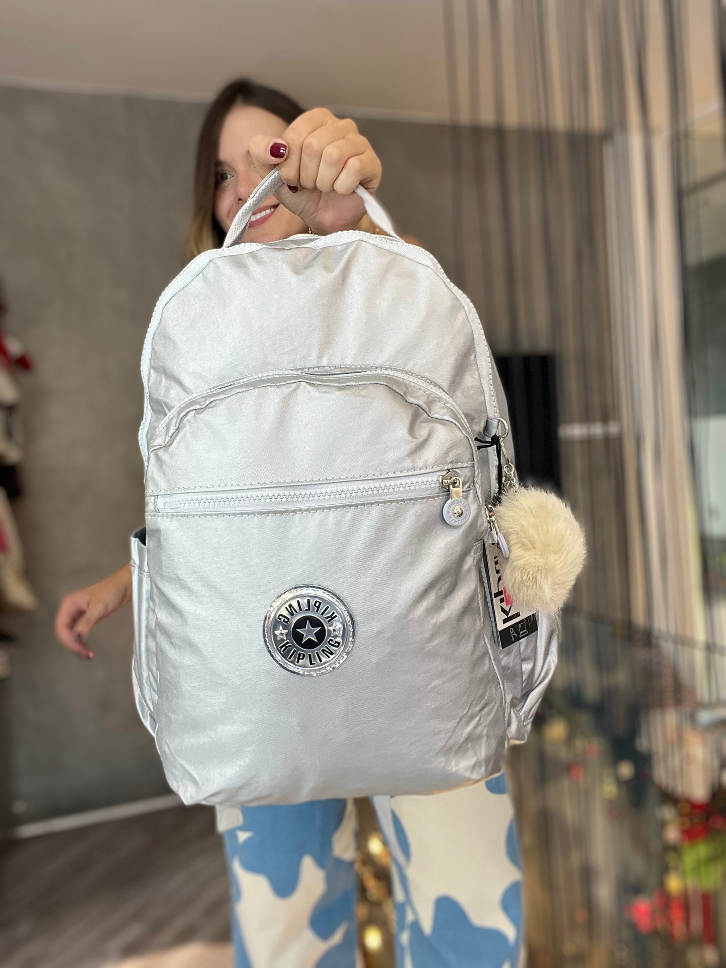 Morral Talla L Plateado