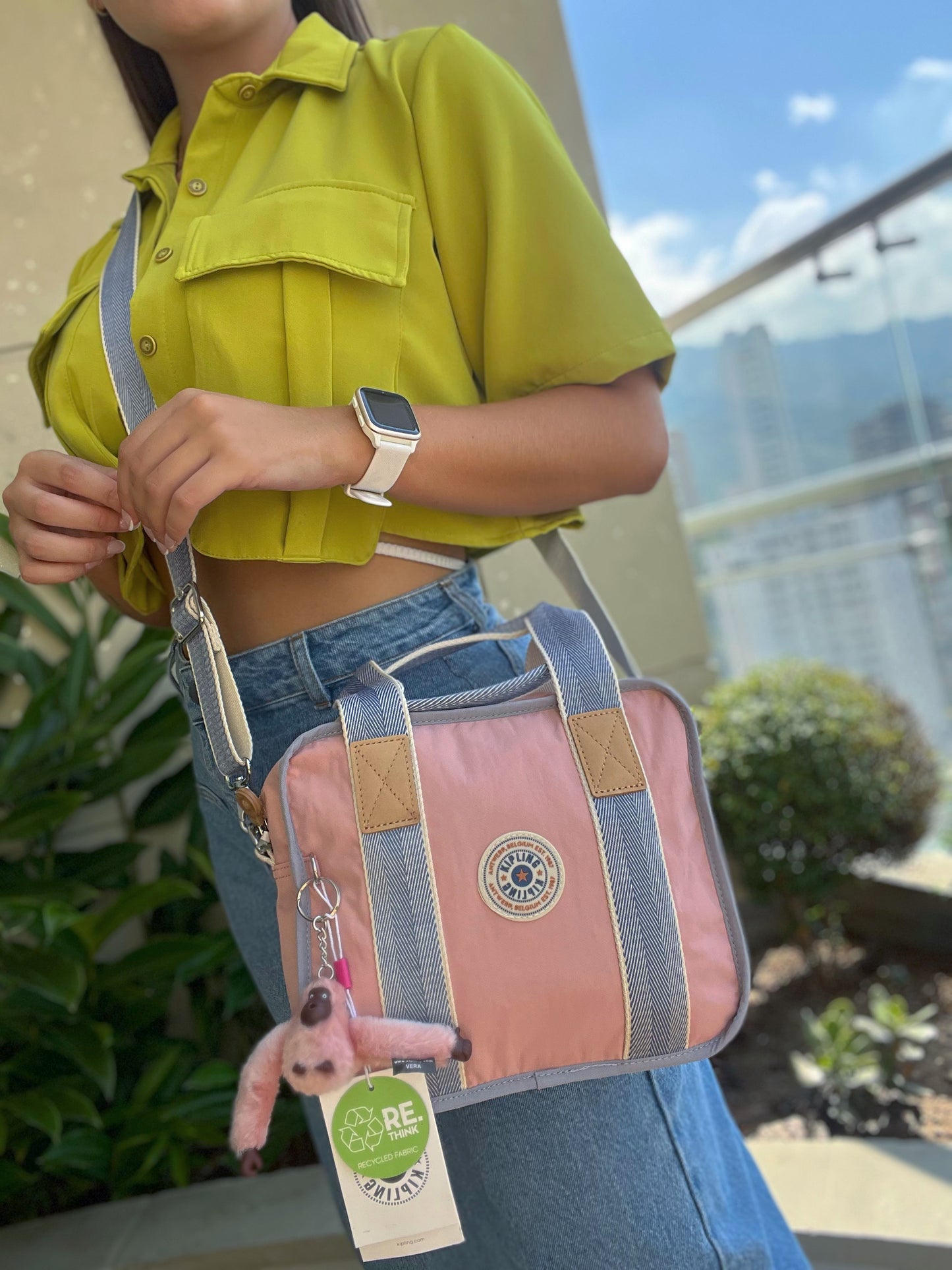 Bolso De Mano Rosado Retro