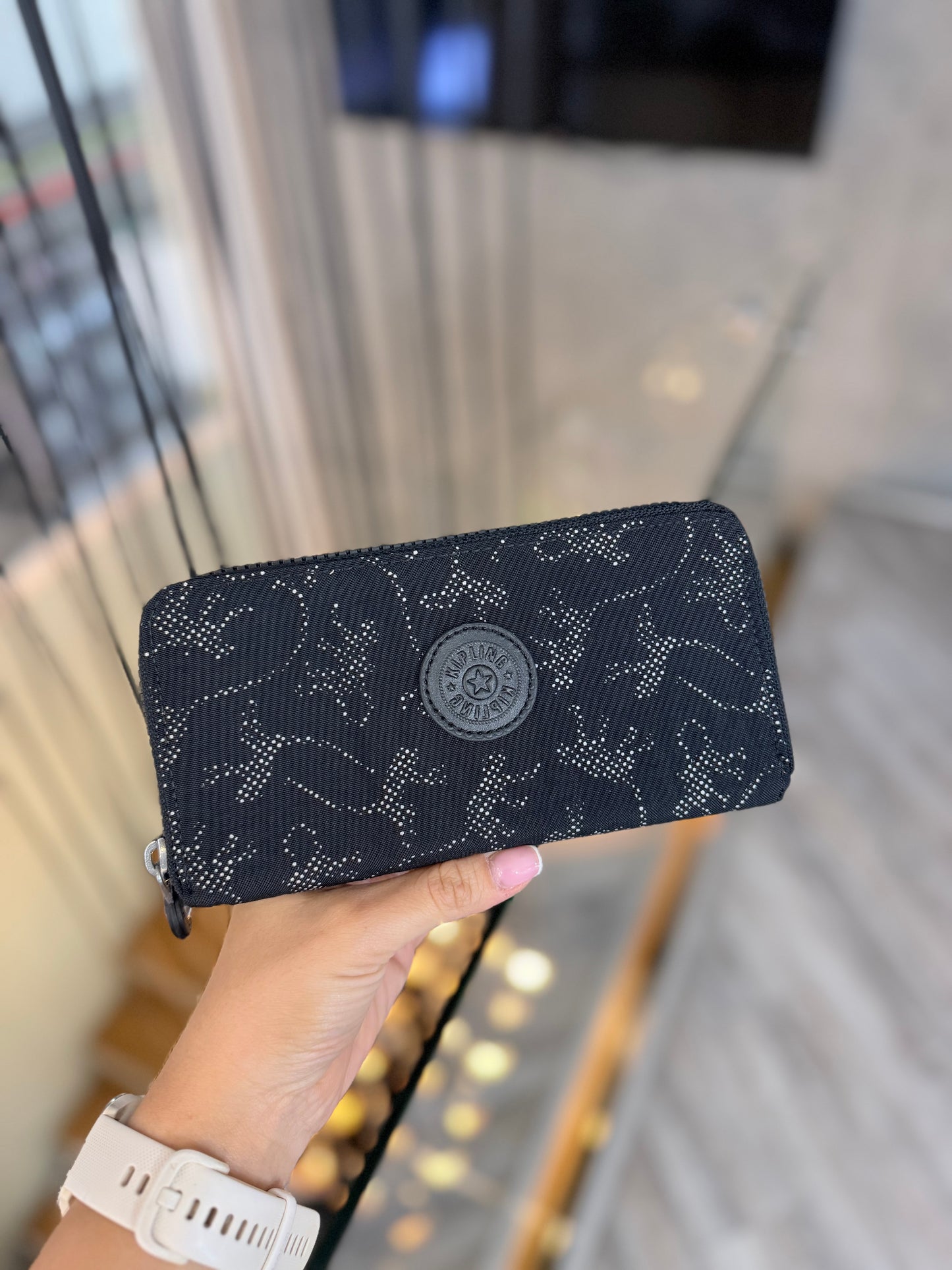 Billetera Negro Estampado