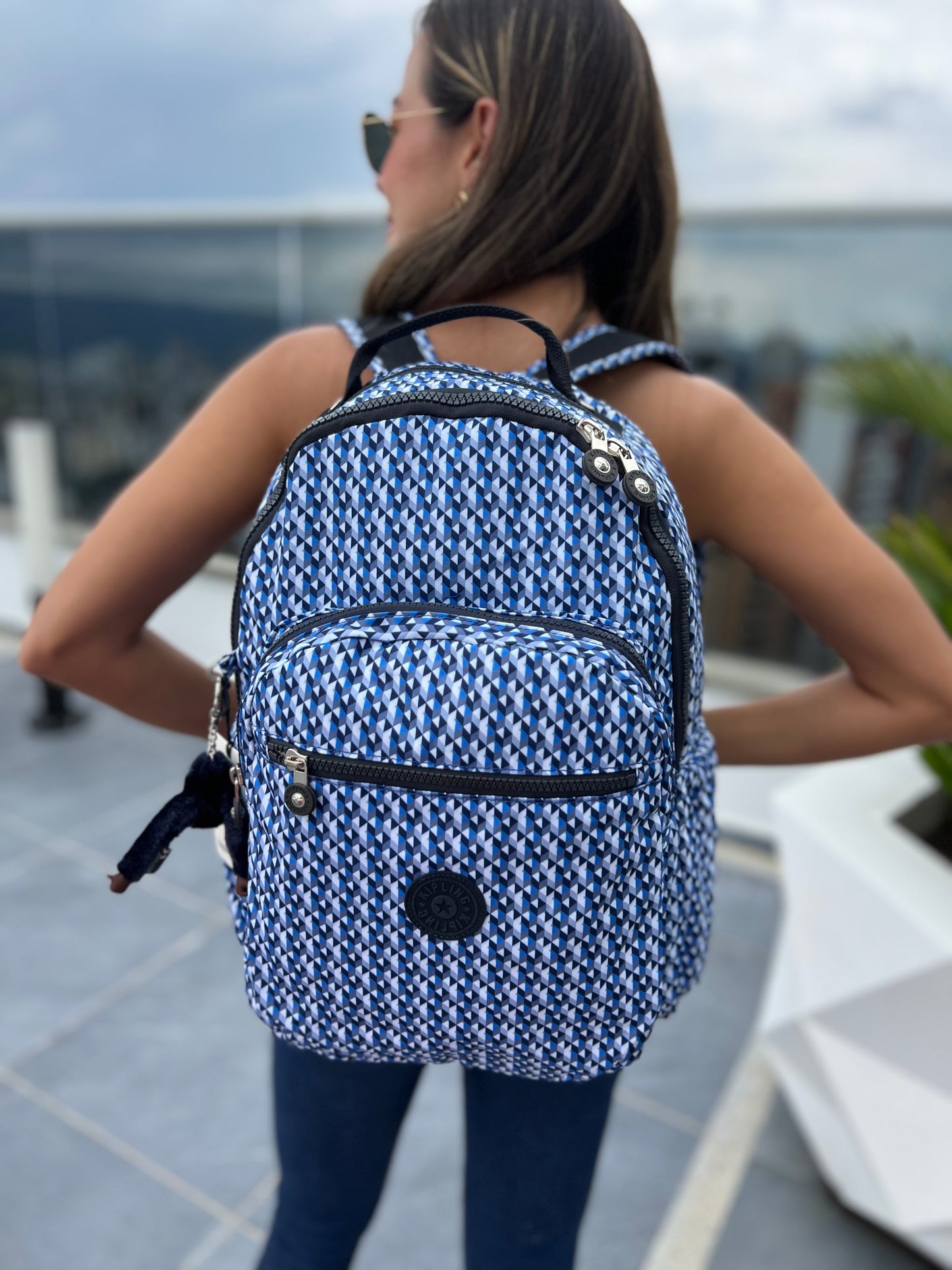 Morral Talla L Azul Estampado