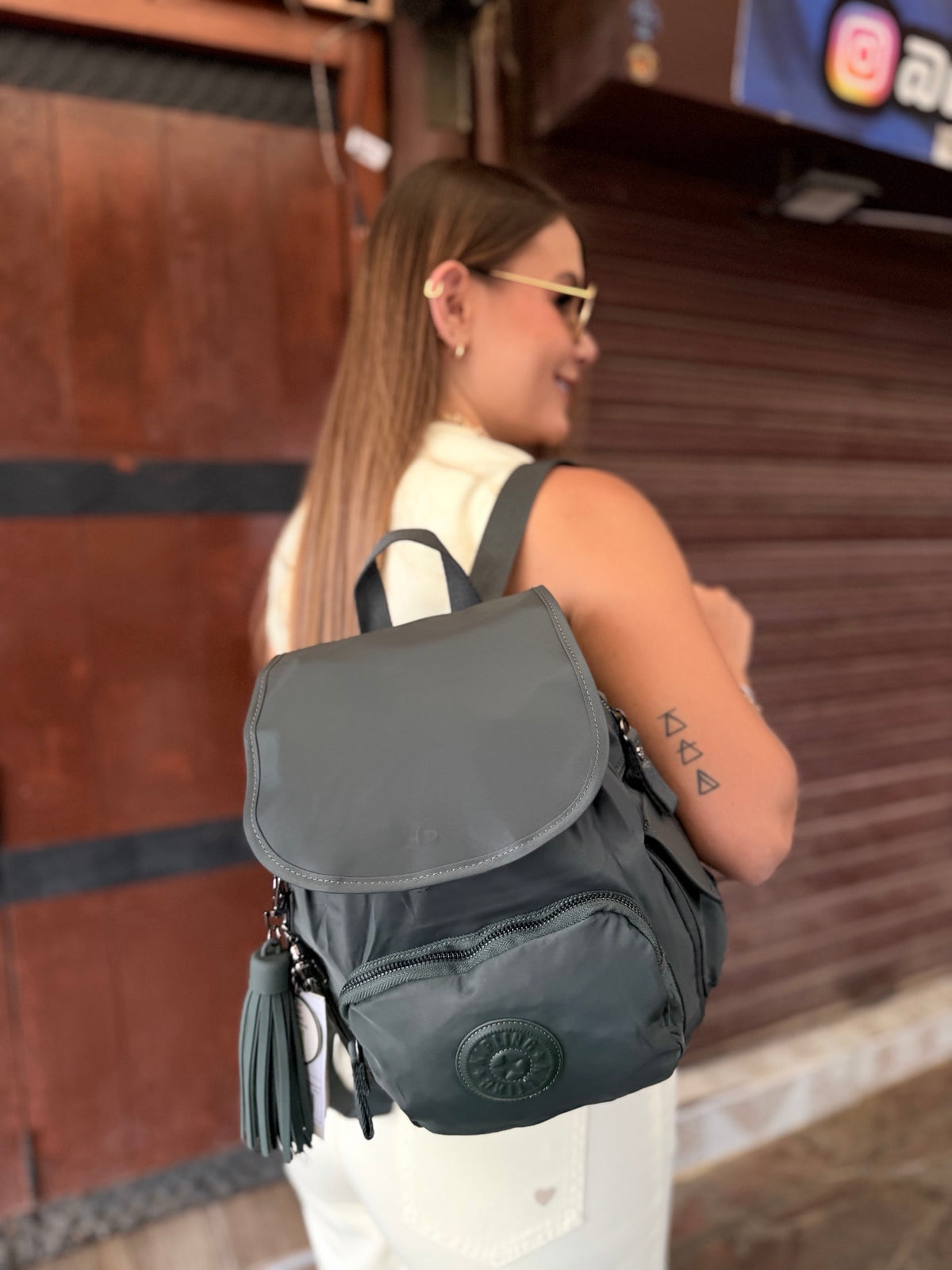 Morral City Pack S Verde Lujo