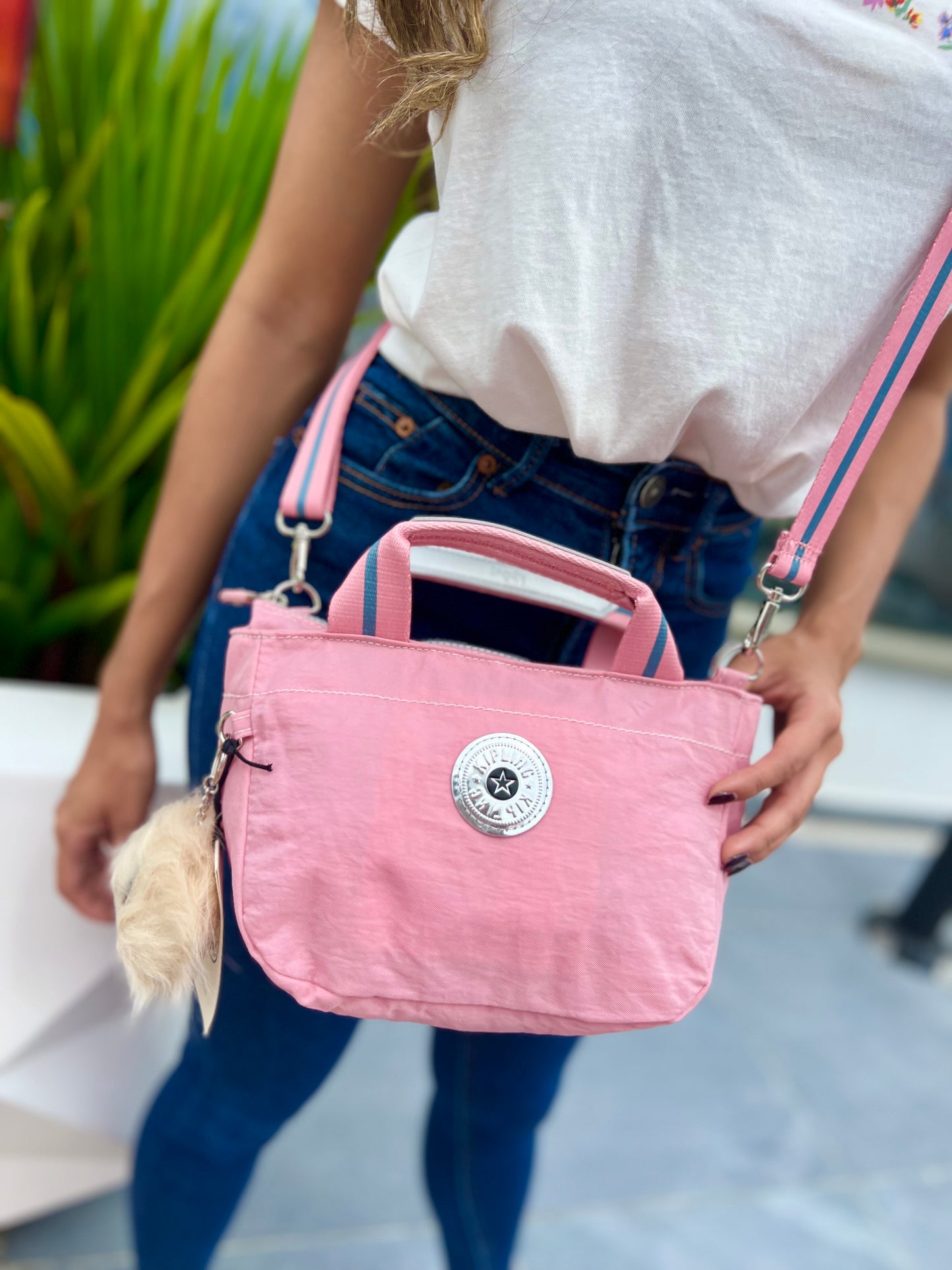 Bolso De Mano Mini Rosado Mate