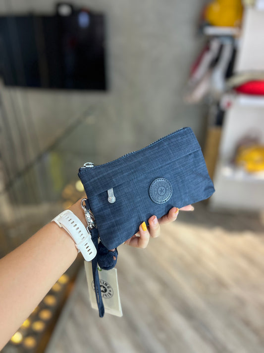 Cartuchera-Cosmetiquera Azul Cierre Azul