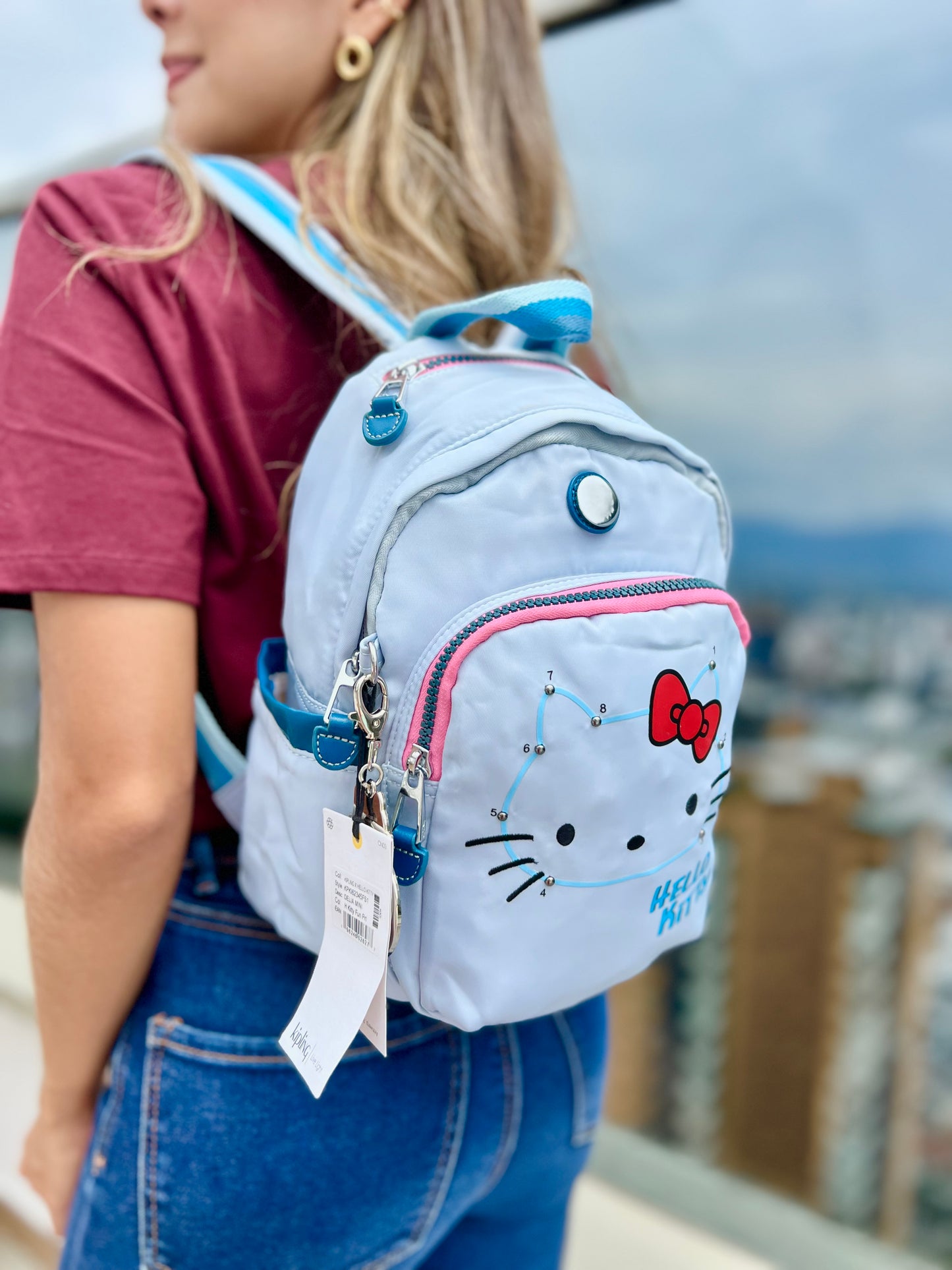 Morral Talla S Hello Kitty Celeste