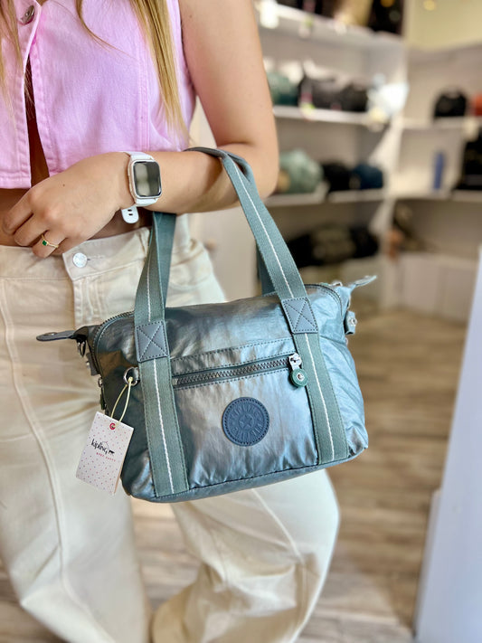 Bolso De Mano Plomo