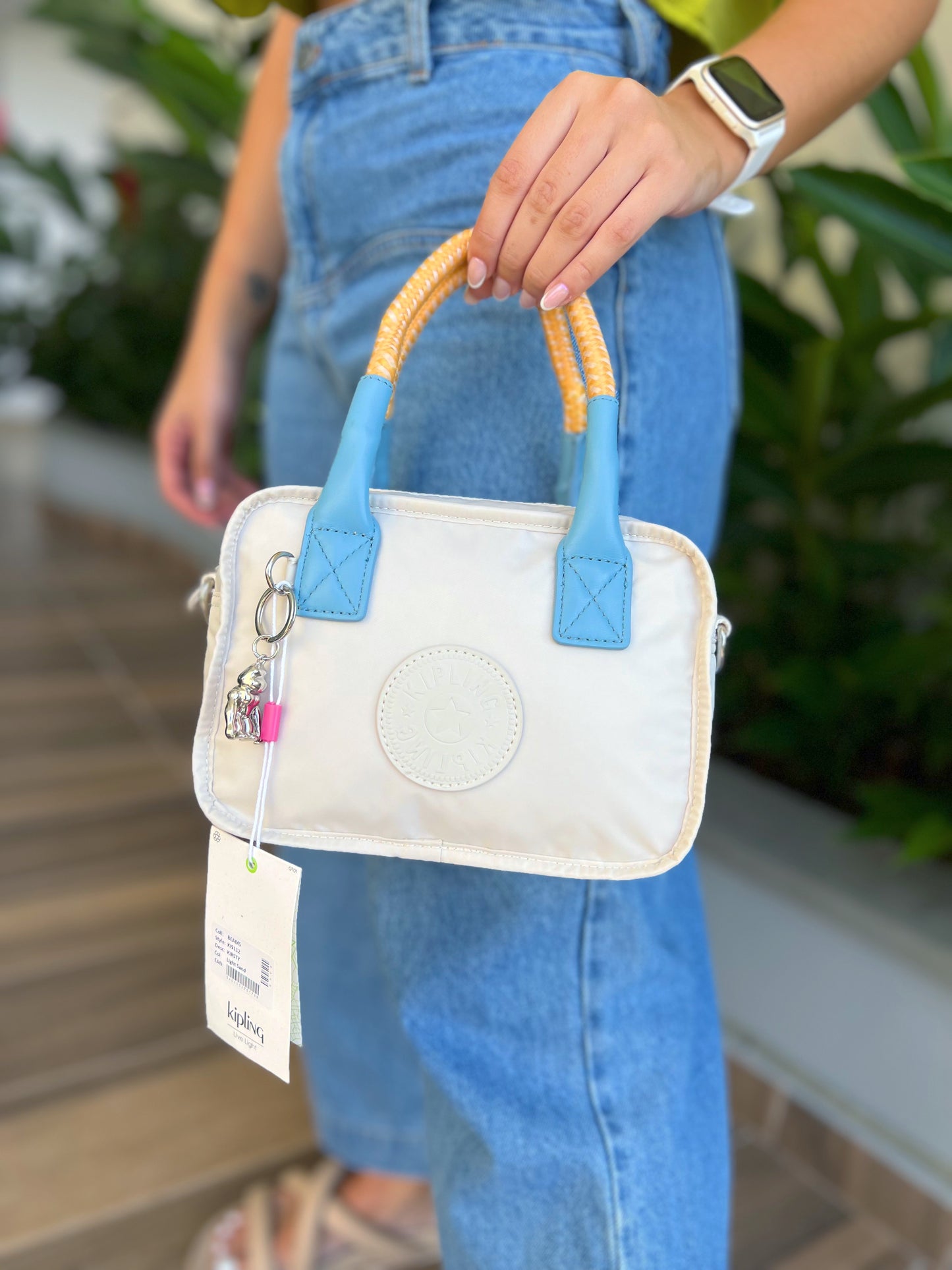 Bolso De Mano Mini Blanco Hueso