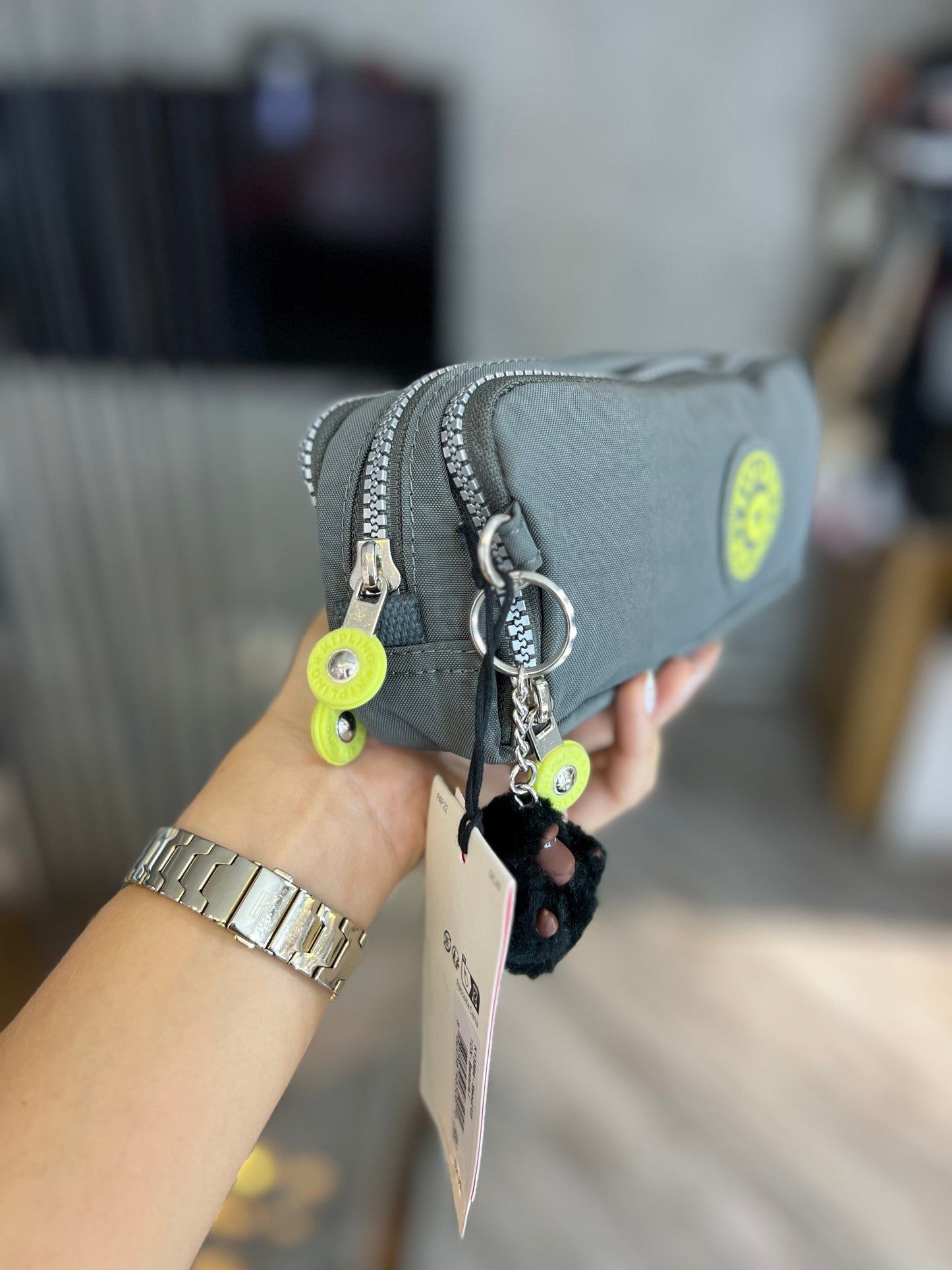 Cartuchera Triple Gris