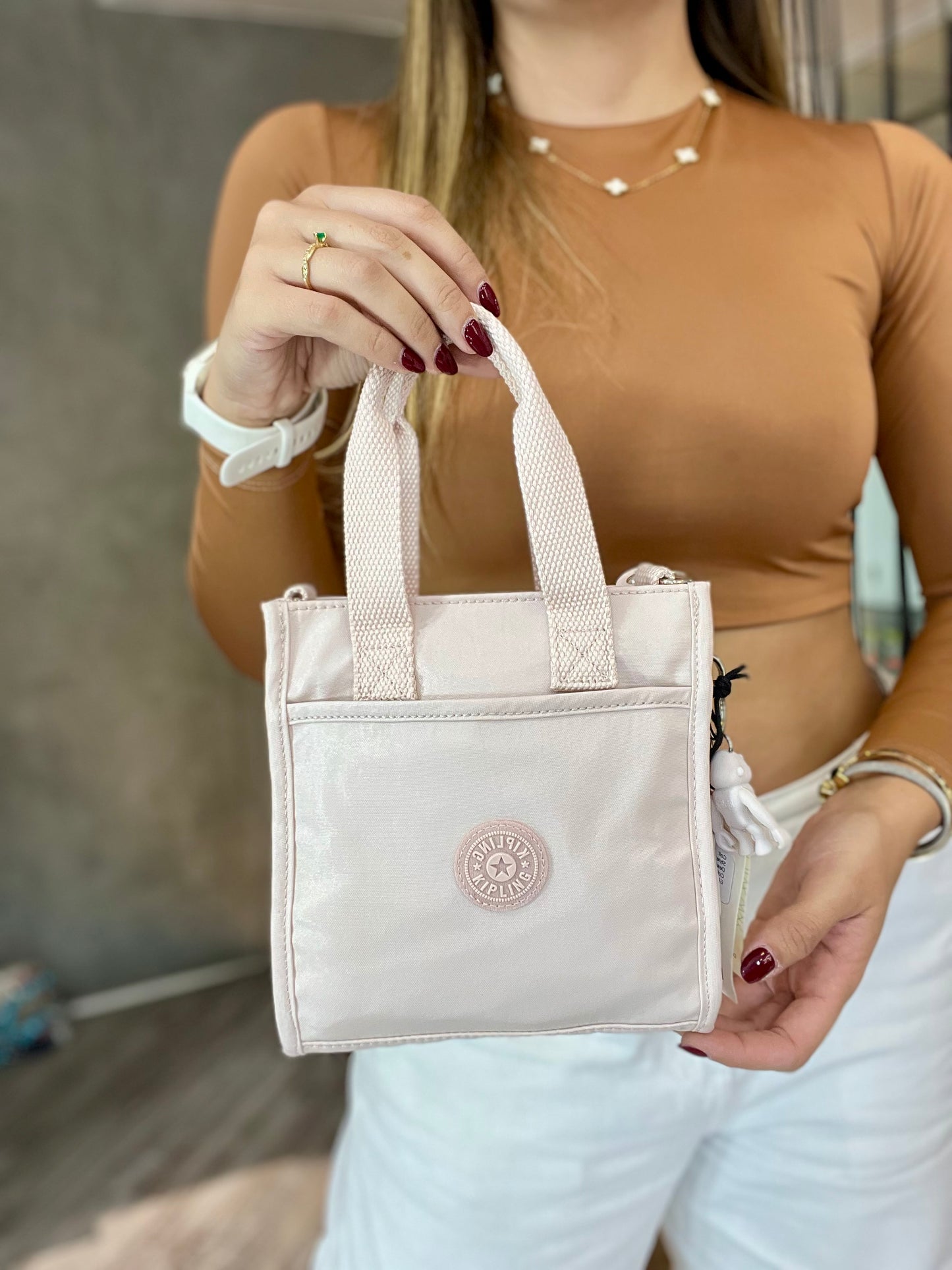 Bolso De Mano Rosa