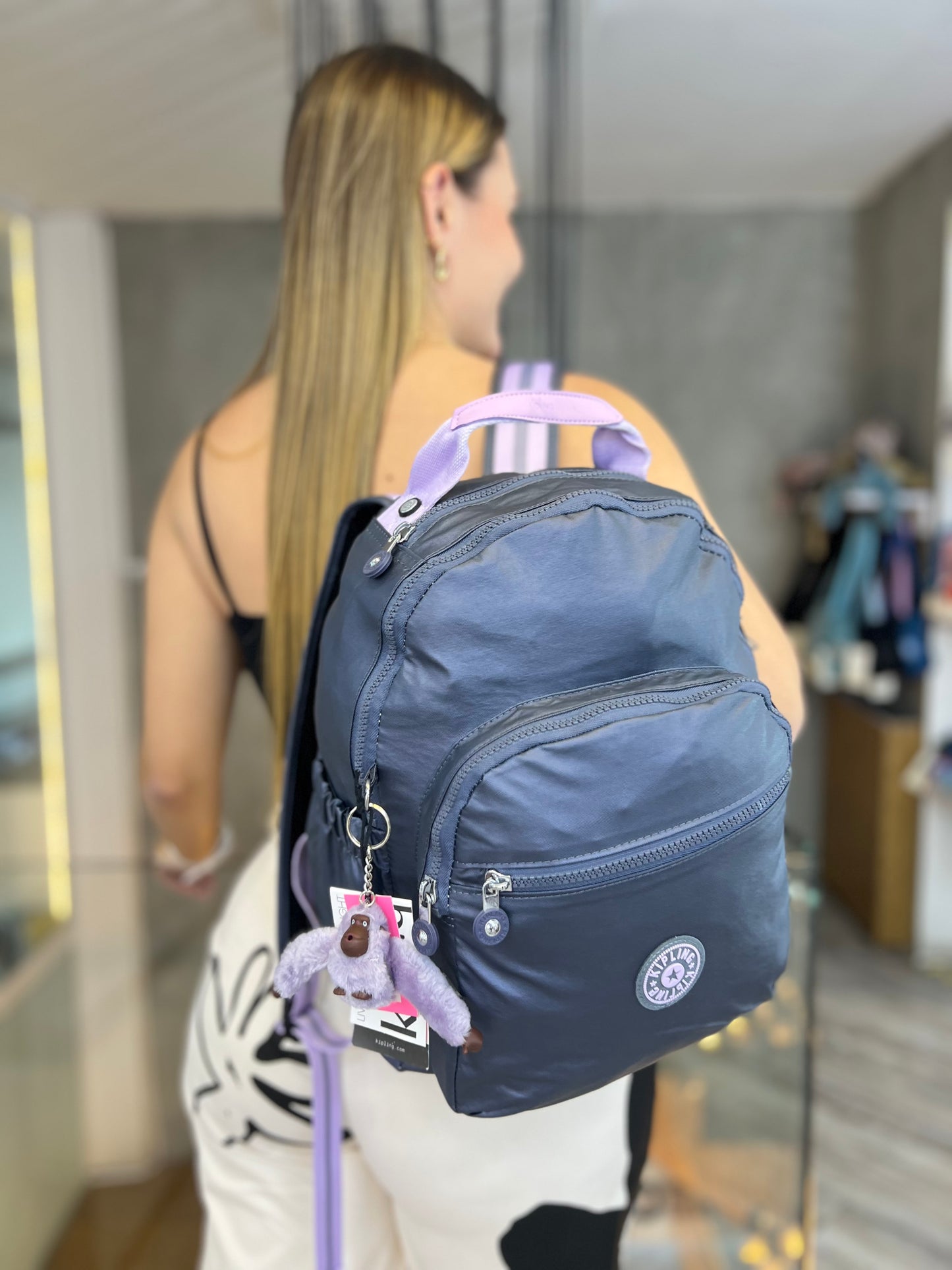 Morral Talla M Morado Metalizado