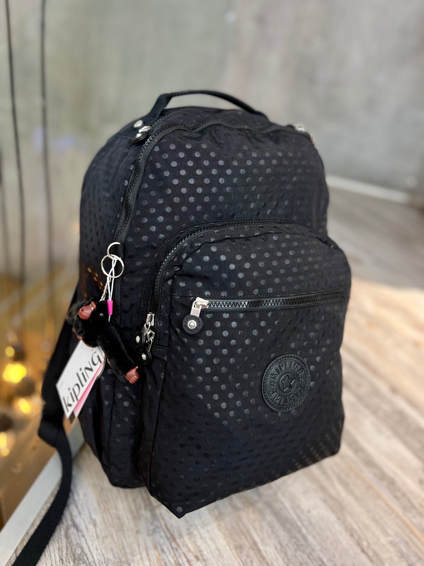Morral Talla L Negro Estampado
