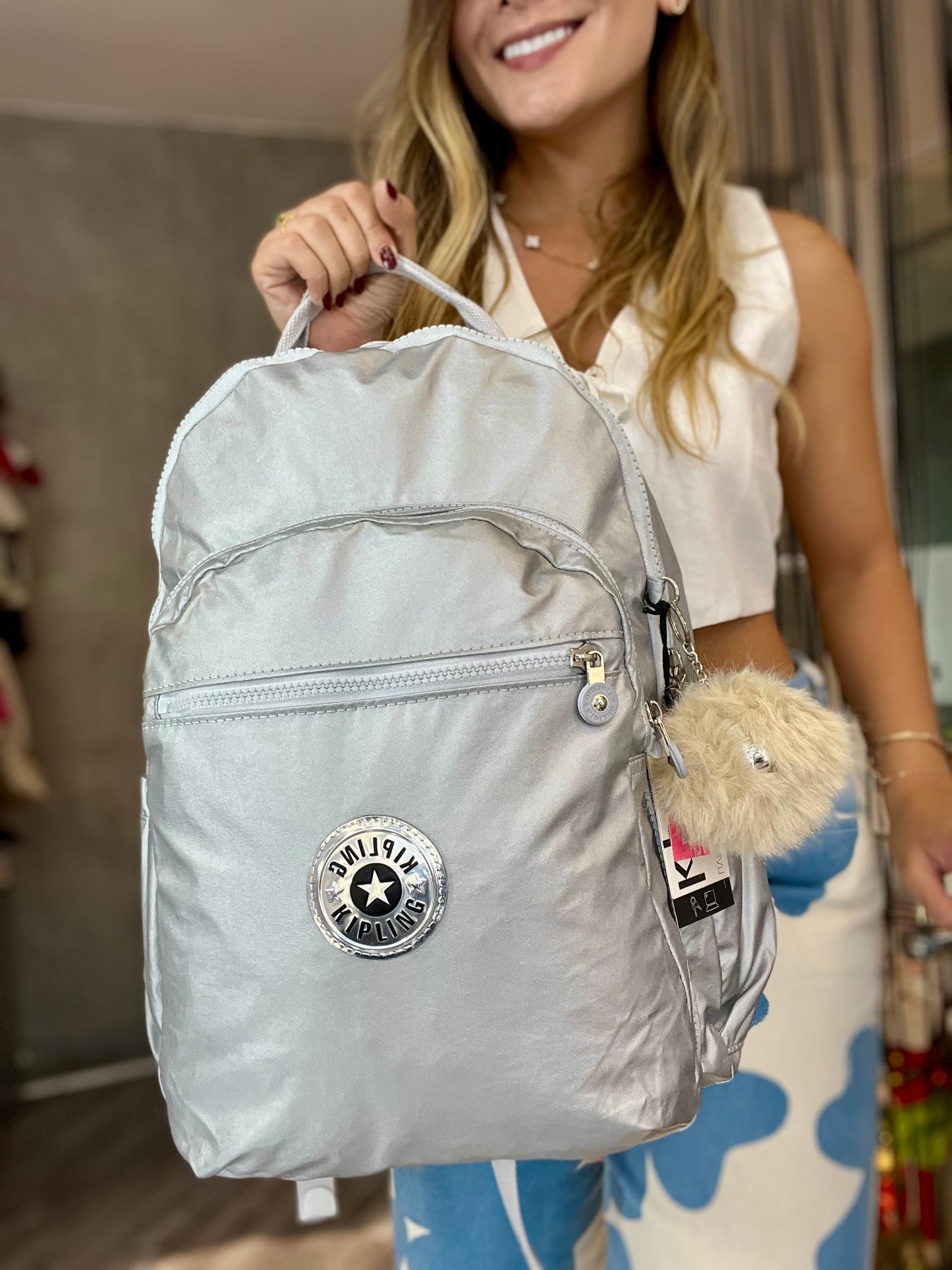 Morral Talla L Plateado