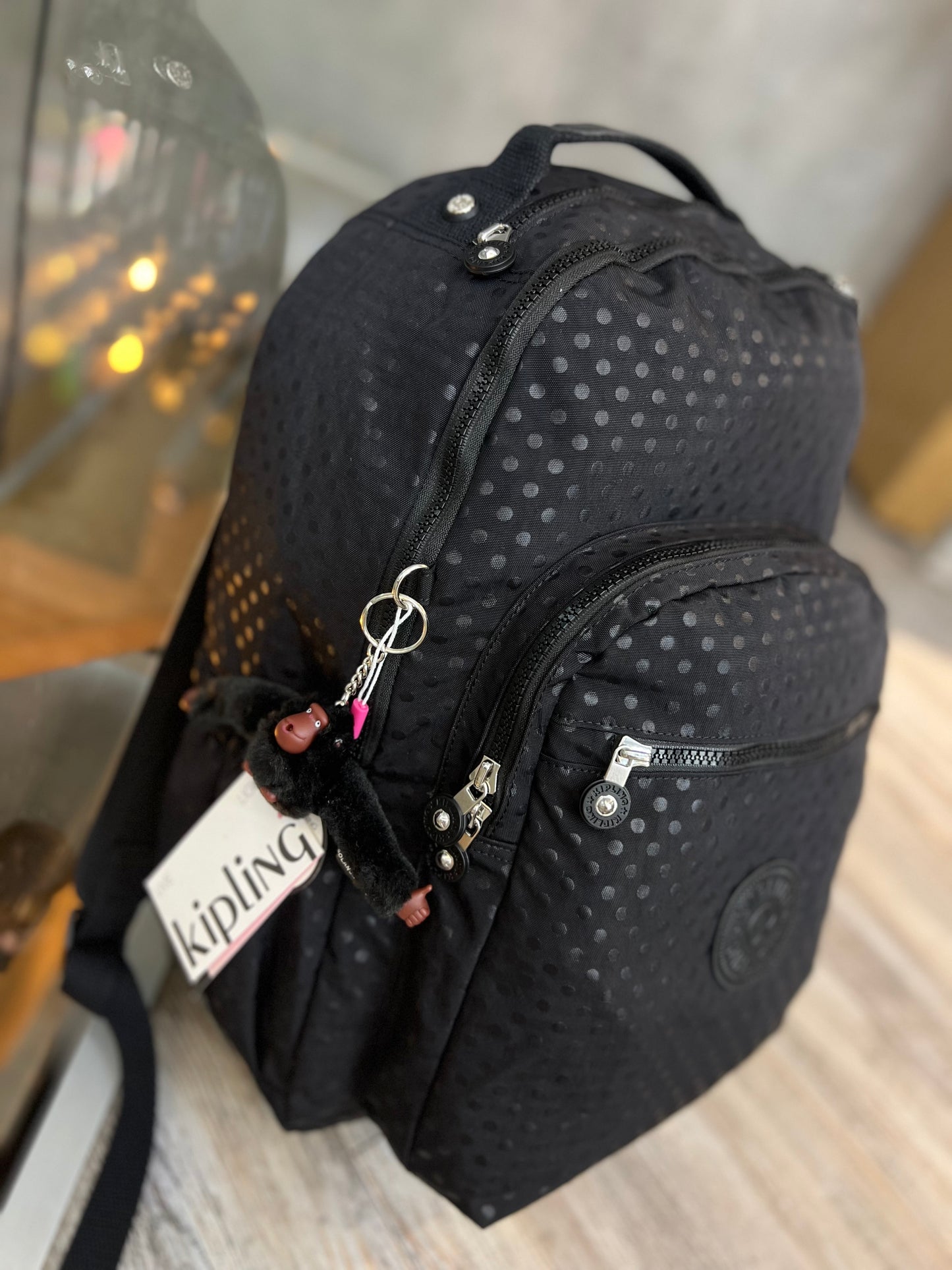 Morral Talla L Negro Estampado