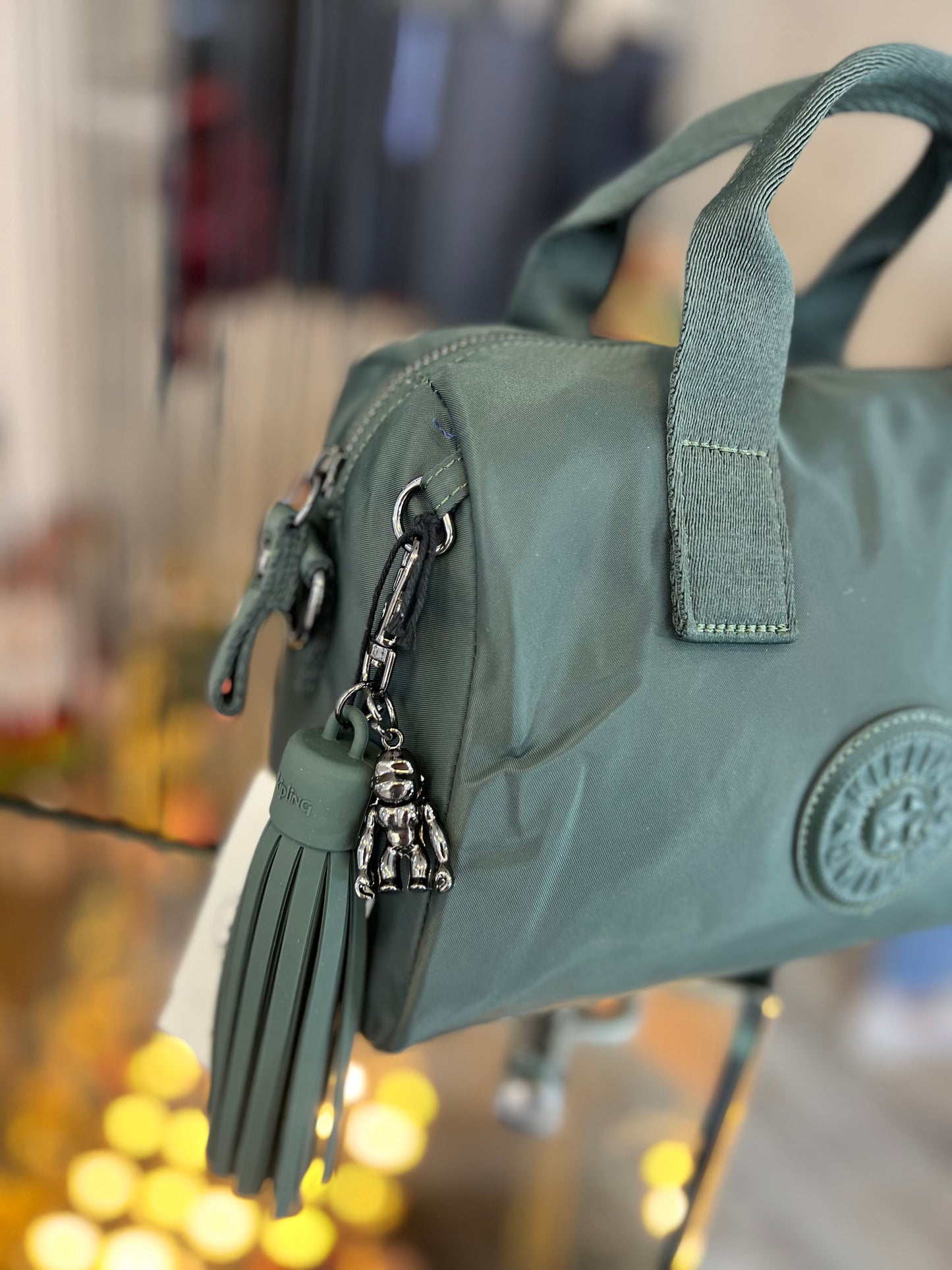 Bolso De Mano Verde Lujo