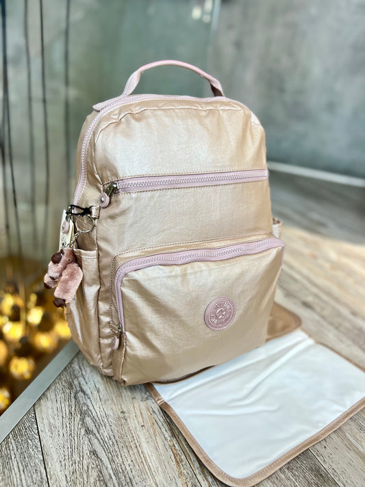 Pañalera Morral Oro Rosa