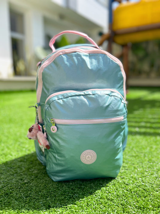 Morral Talla L Verde Menta Metalizado