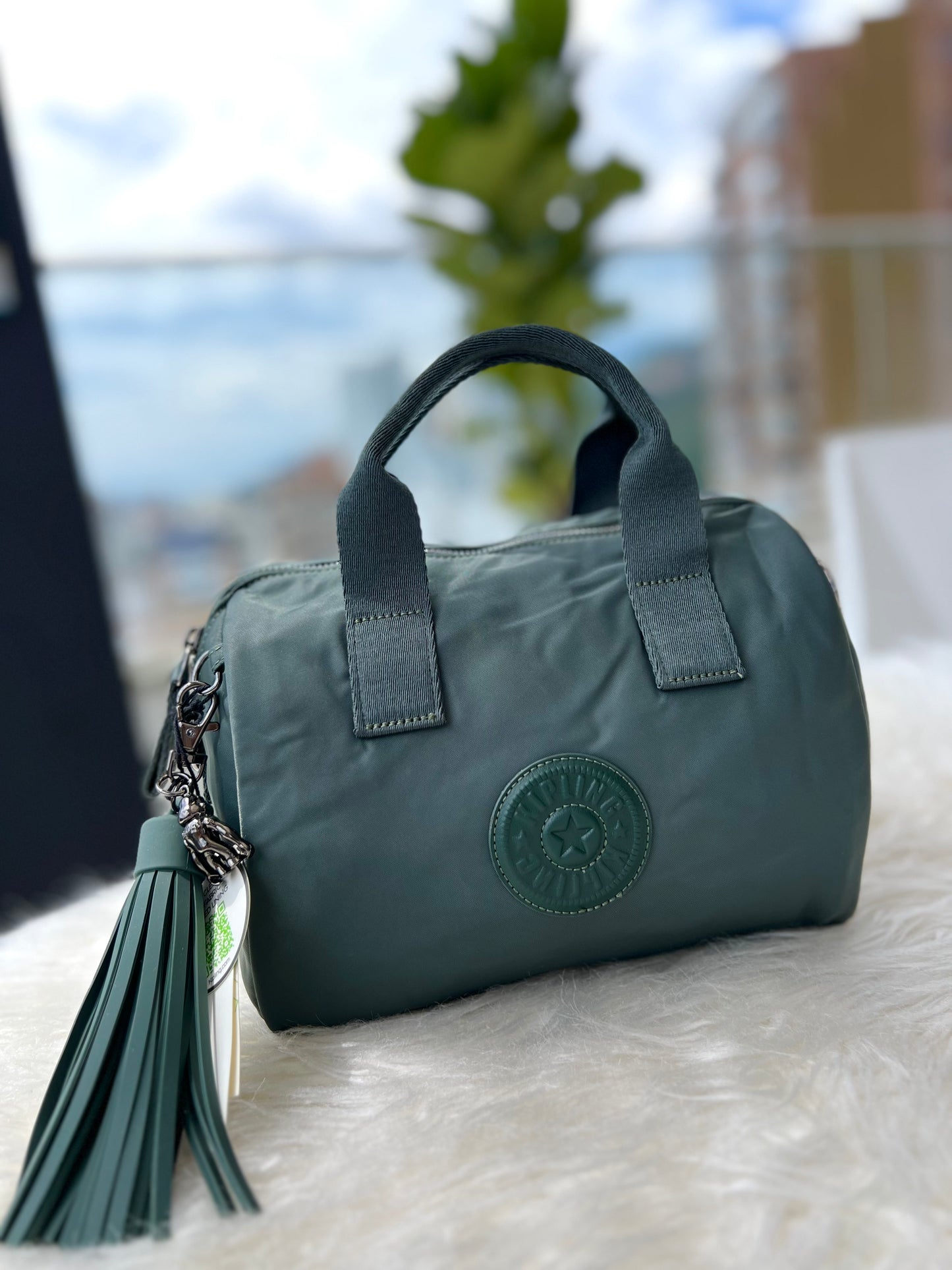 Bolso De Mano Verde Lujo