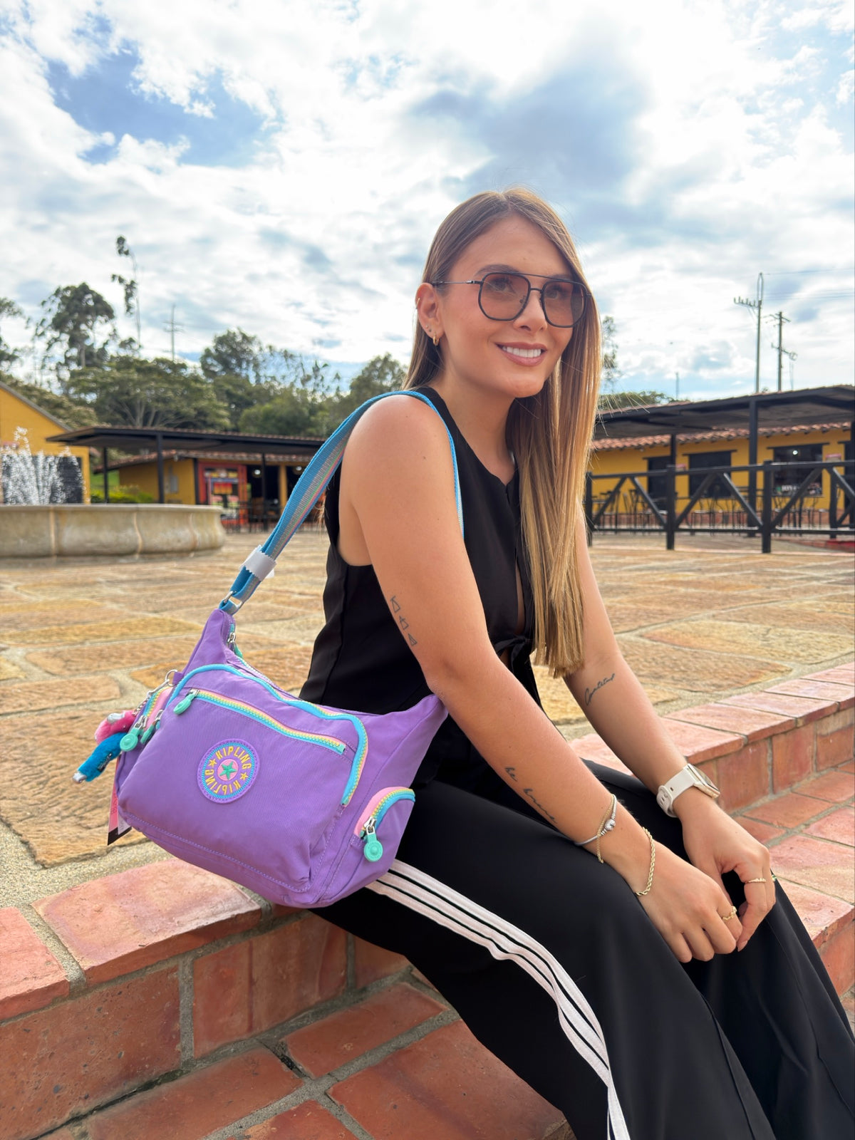Bolso Manos Libres Morado