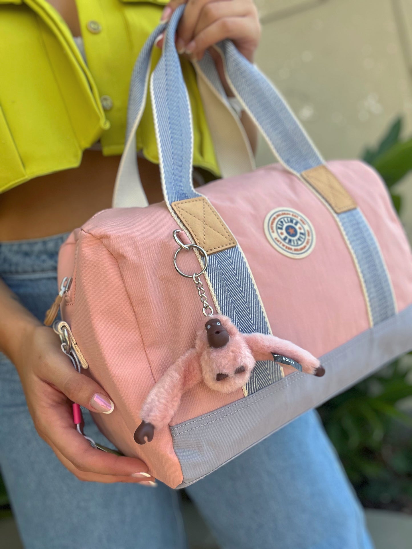 Bolso De Mano Baul Rosado Retro