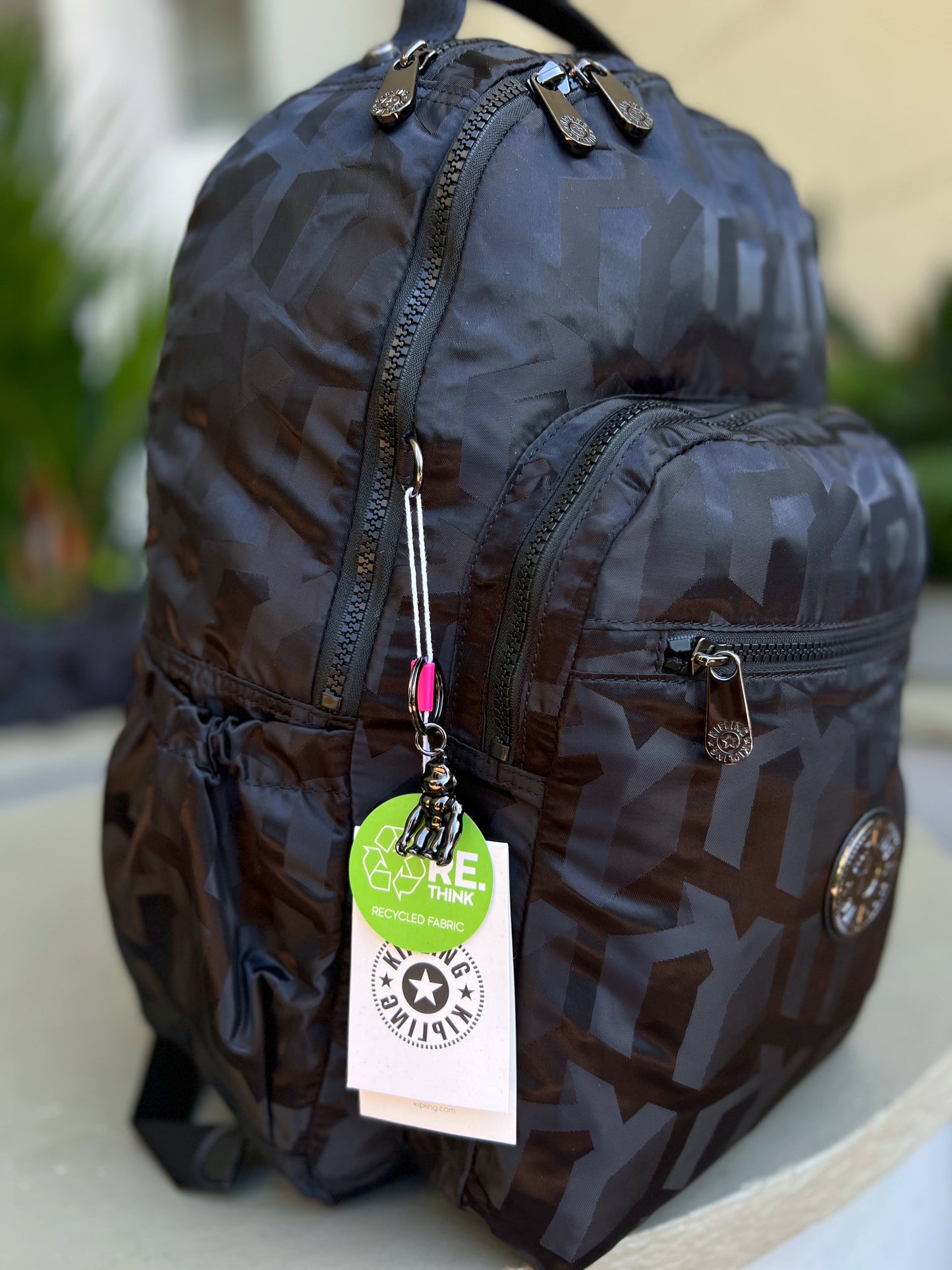 Morral Talla L Negro Estampado