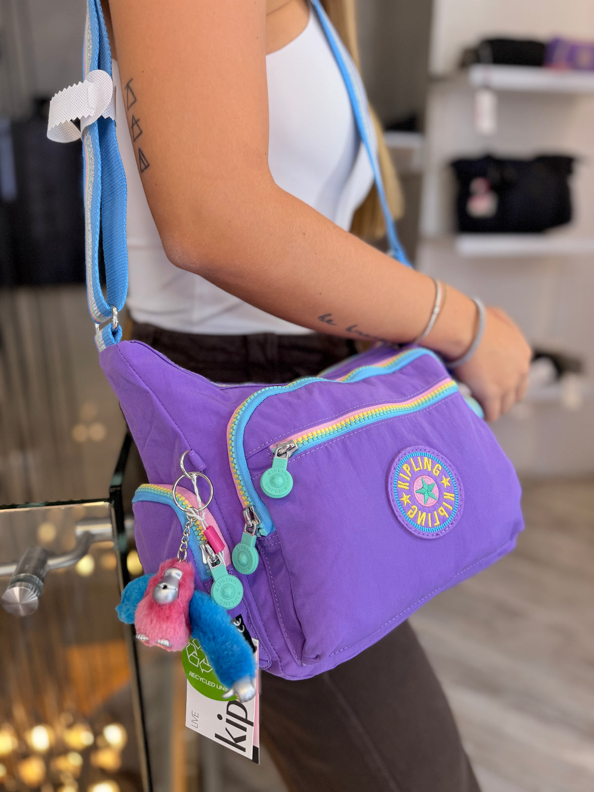 Bolso Manos Libres Morado