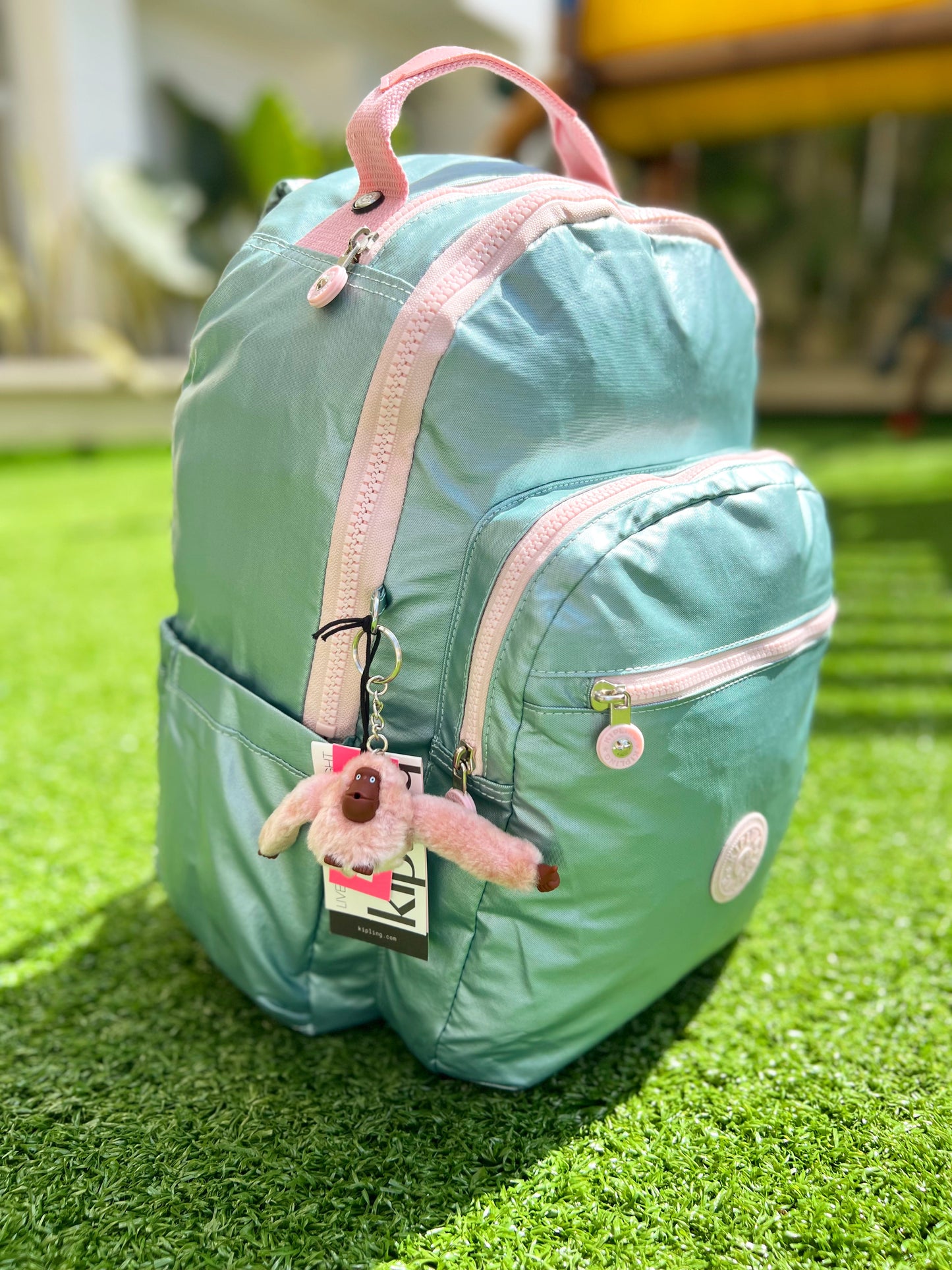 Morral Talla L Verde Menta Metalizado